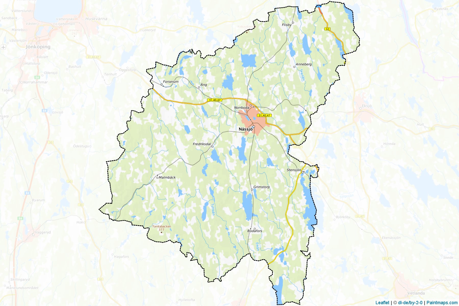 Nassjo (Jonkoping) Map Cropping Samples-1