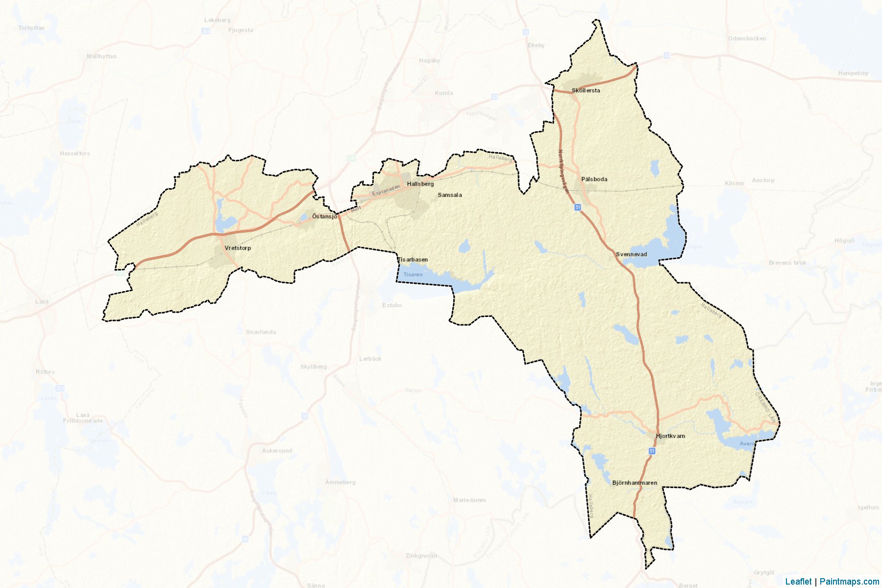 Hallsberg (Orebro) Map Cropping Samples-2