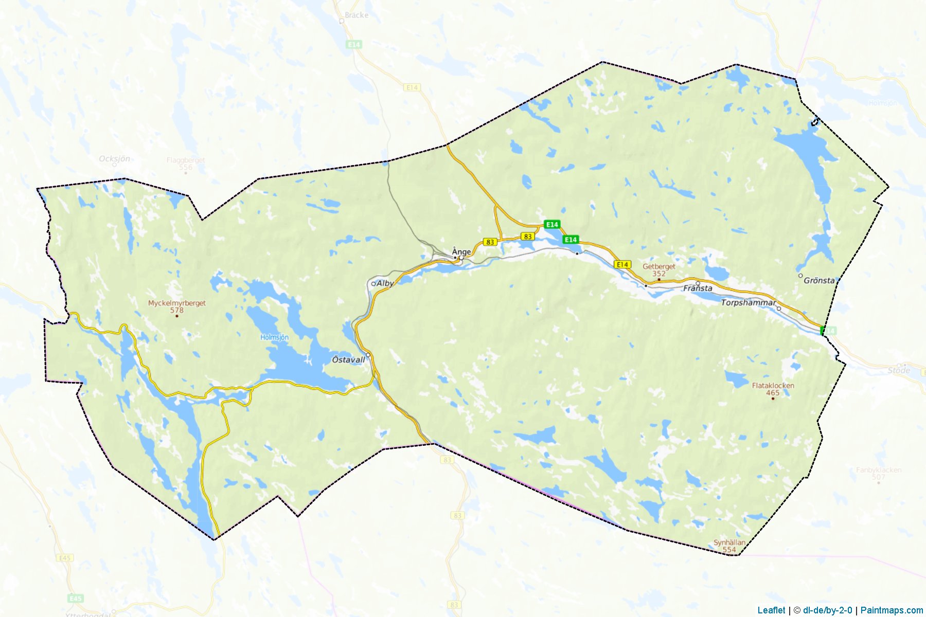 Ange (Vasternorrland) Map Cropping Samples-1