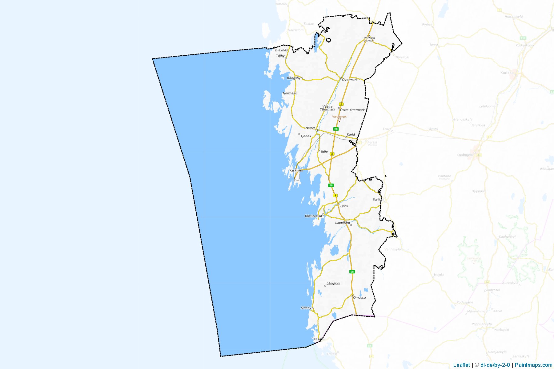 Sydosterbotten (Ostrobothnia) Haritası Örnekleri-1