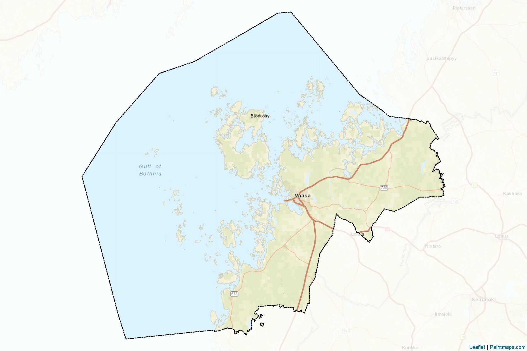 Vaasa (Ostrobothnia) Haritası Örnekleri-2