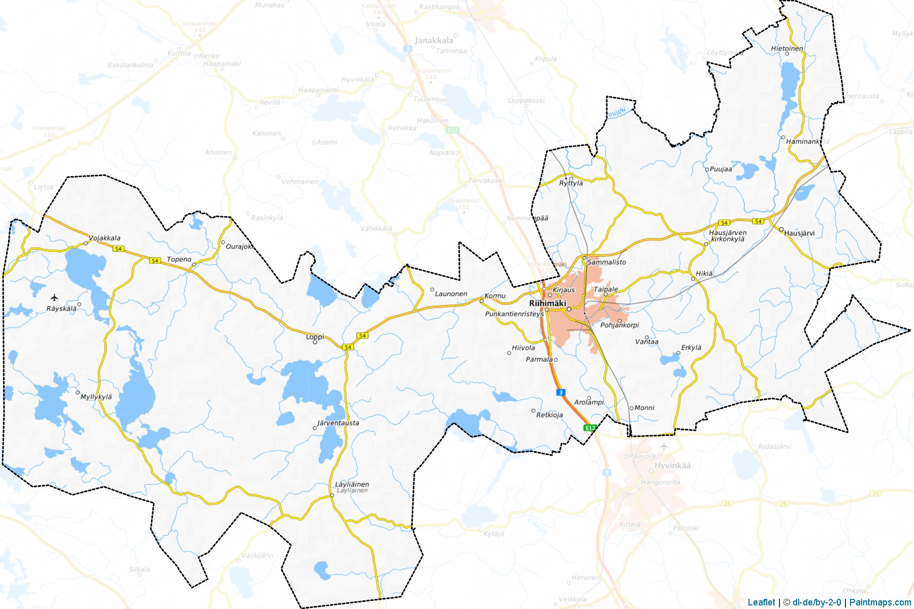 Riihimaki (Tavastia Proper) Map Cropping Samples-1