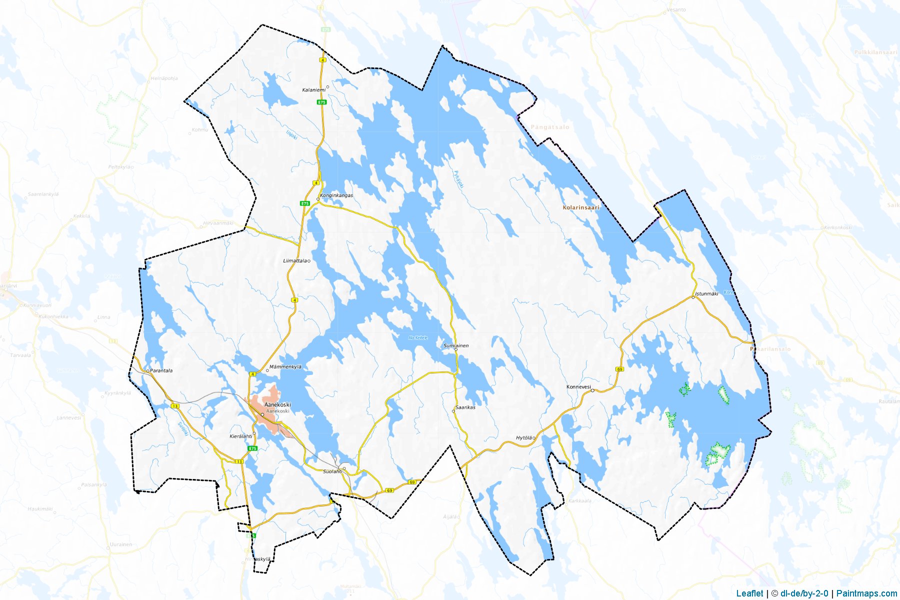 Aanekoski (Central Finland) Map Cropping Samples-1