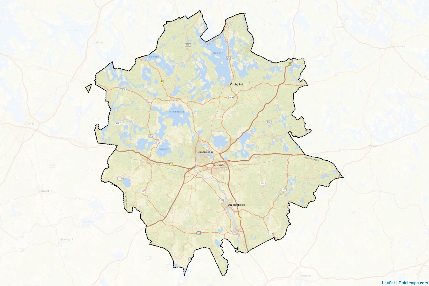 Kouvola (Kymenlaakso) Haritası Örnekleri-2