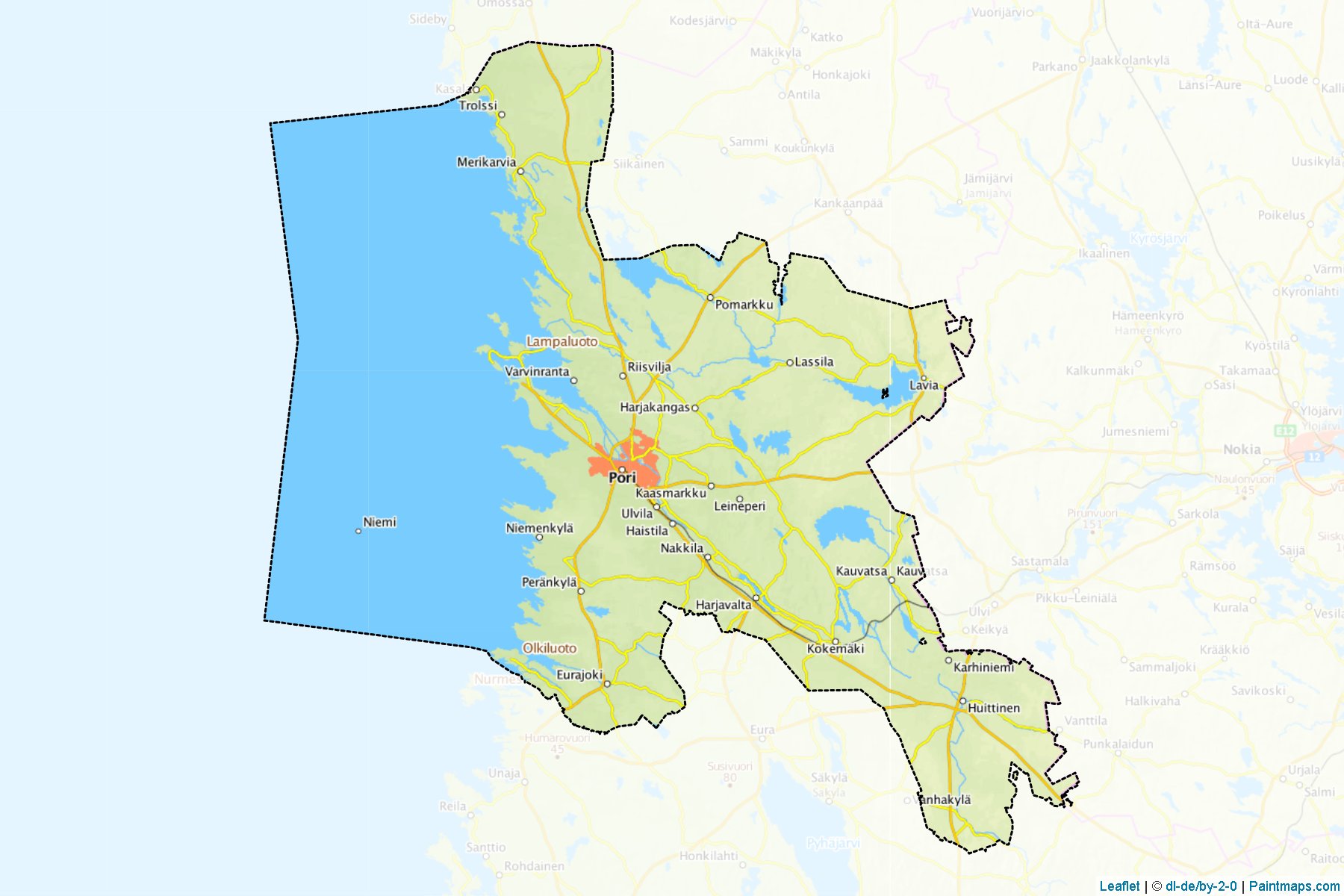 Pori (Satakunta) Map Cropping Samples-1