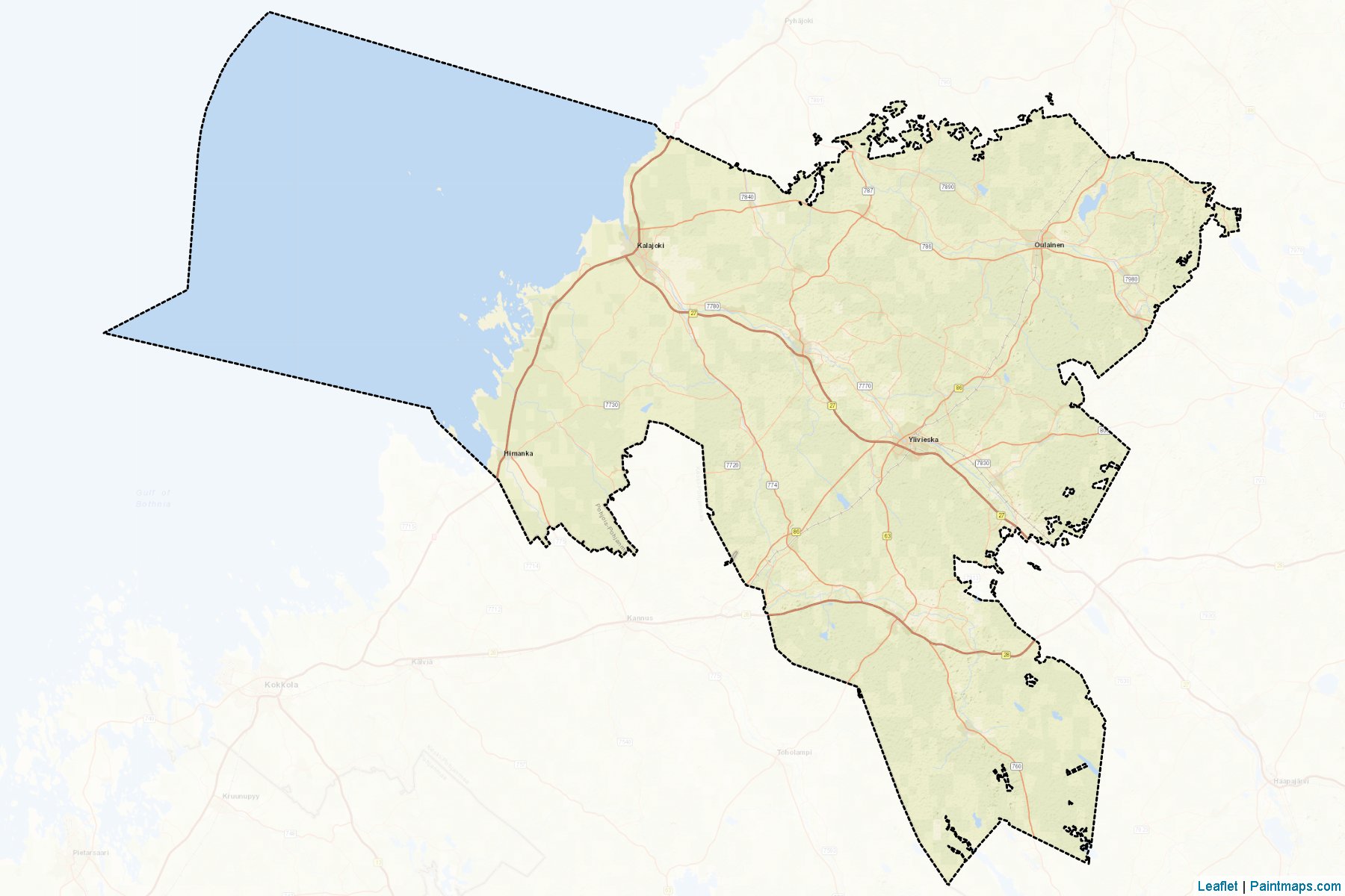 Ylivieska (Kuzey Ostrobothnia) Haritası Örnekleri-2