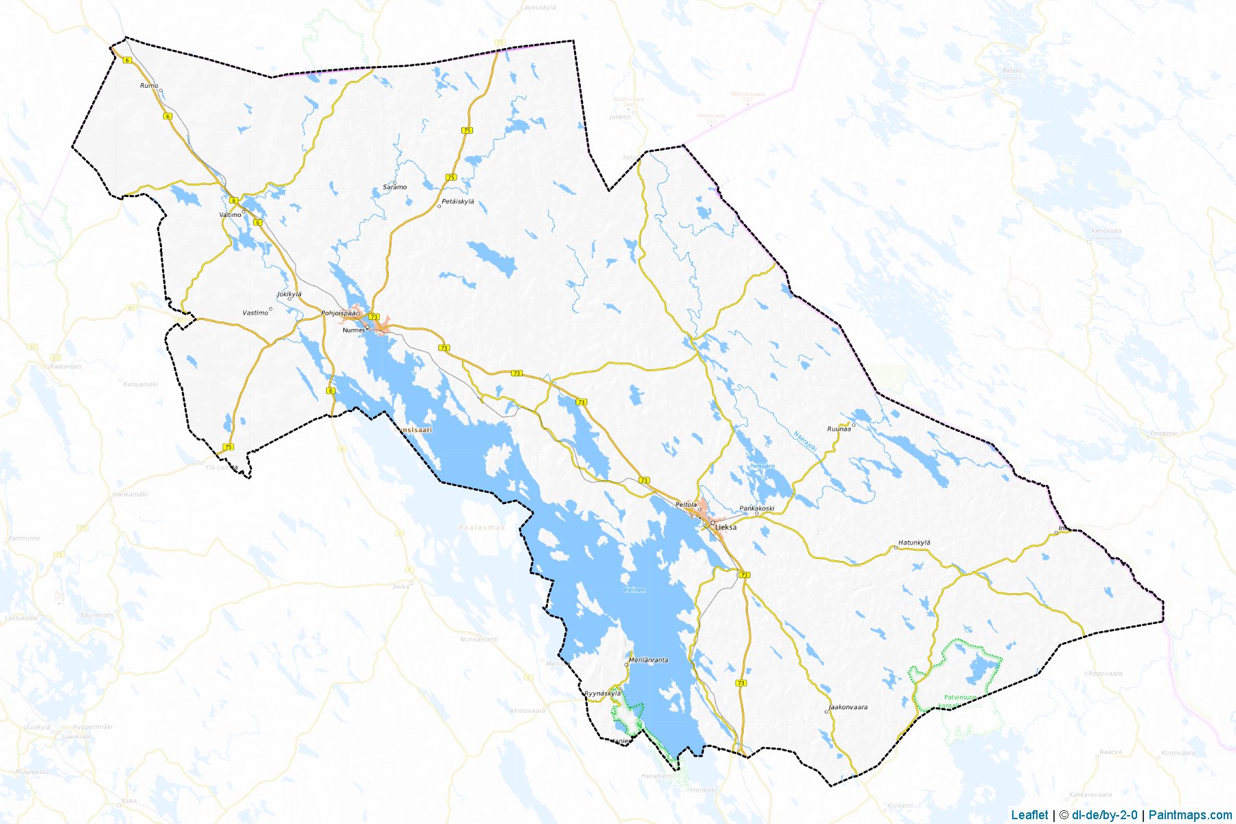 Pielisen Karjala (North Karelen) Map Cropping Samples-1