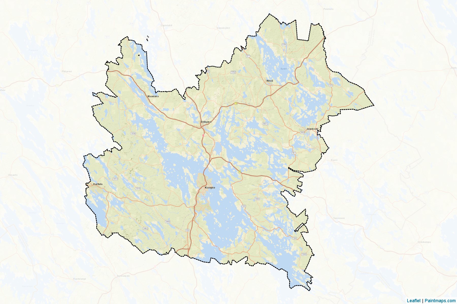 Kuopio (Northern Savonia) Map Cropping Samples-2