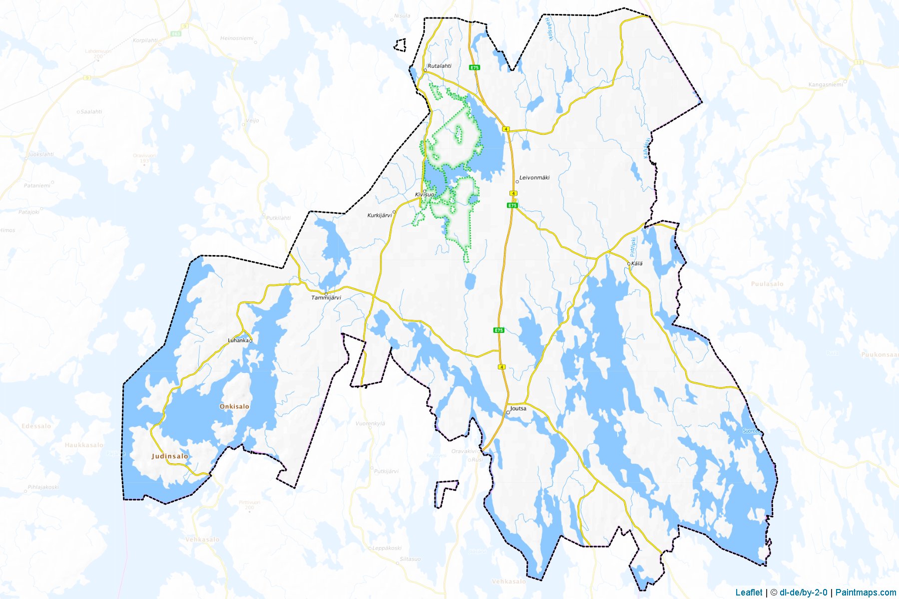 Joutsa (Central Finland) Map Cropping Samples-1