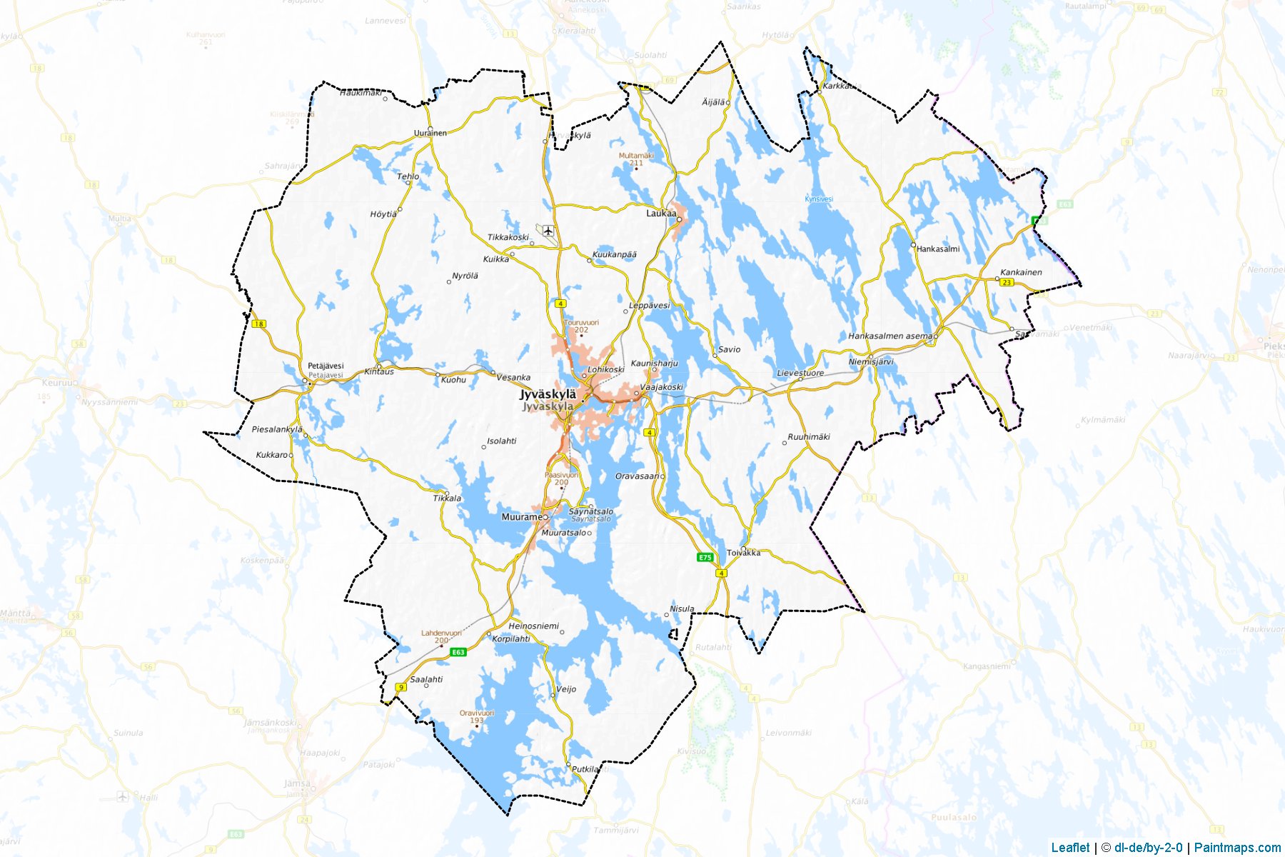 Jyvaskyla (Central Finland) Map Cropping Samples-1