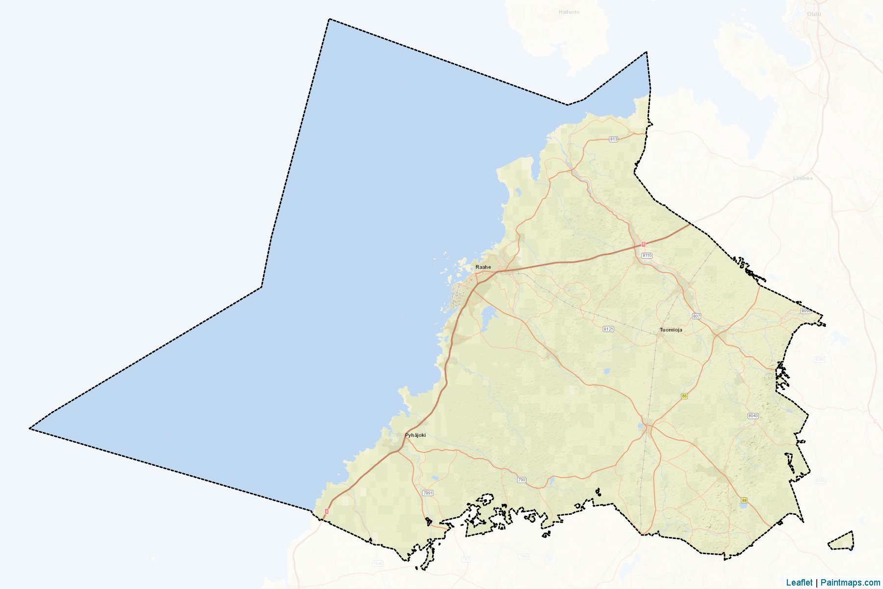 Raahe (Northern Ostrobothnia) Map Cropping Samples-2