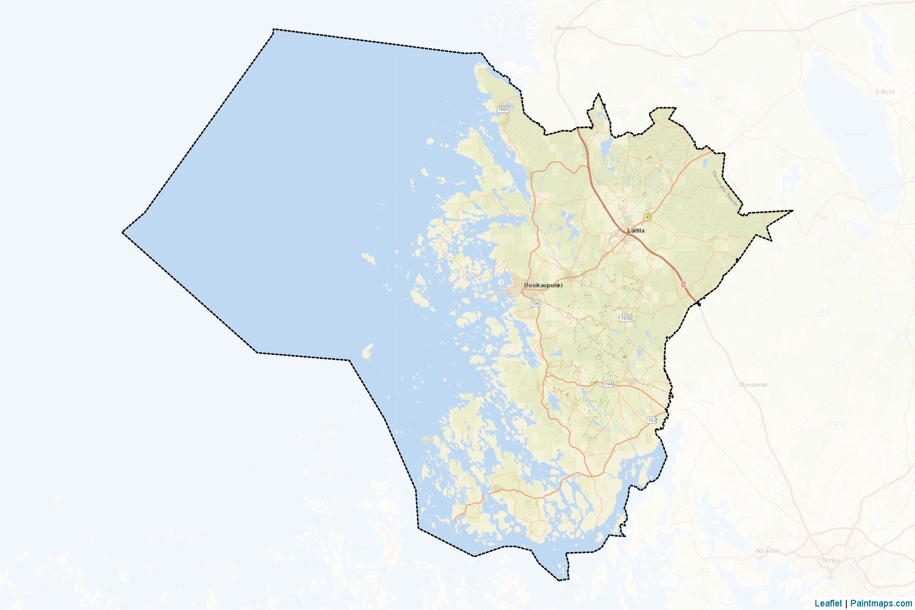 Vakka-Suomi (Southwest Finland) Map Cropping Samples-2