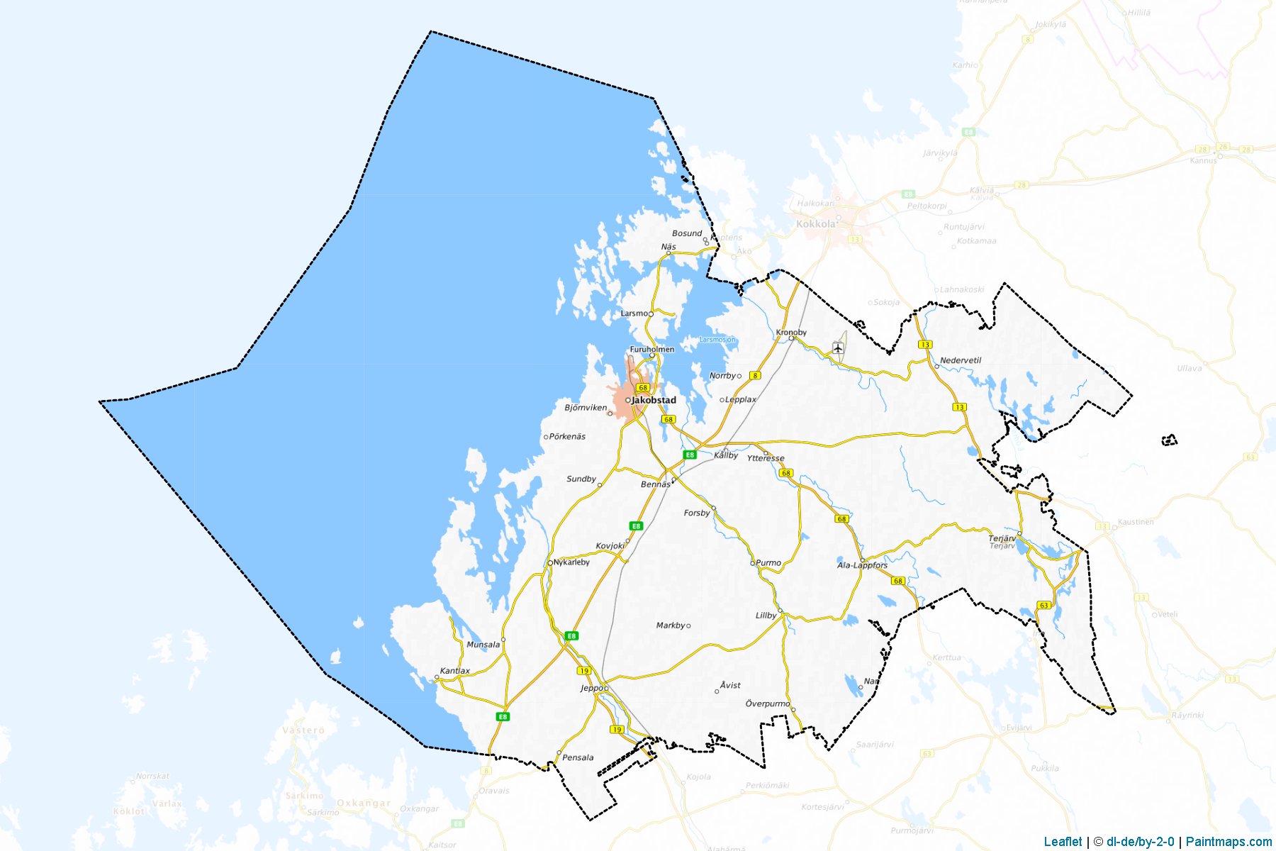 Jakobstadsregionen (Ostrobothnia) Map Cropping Samples-1