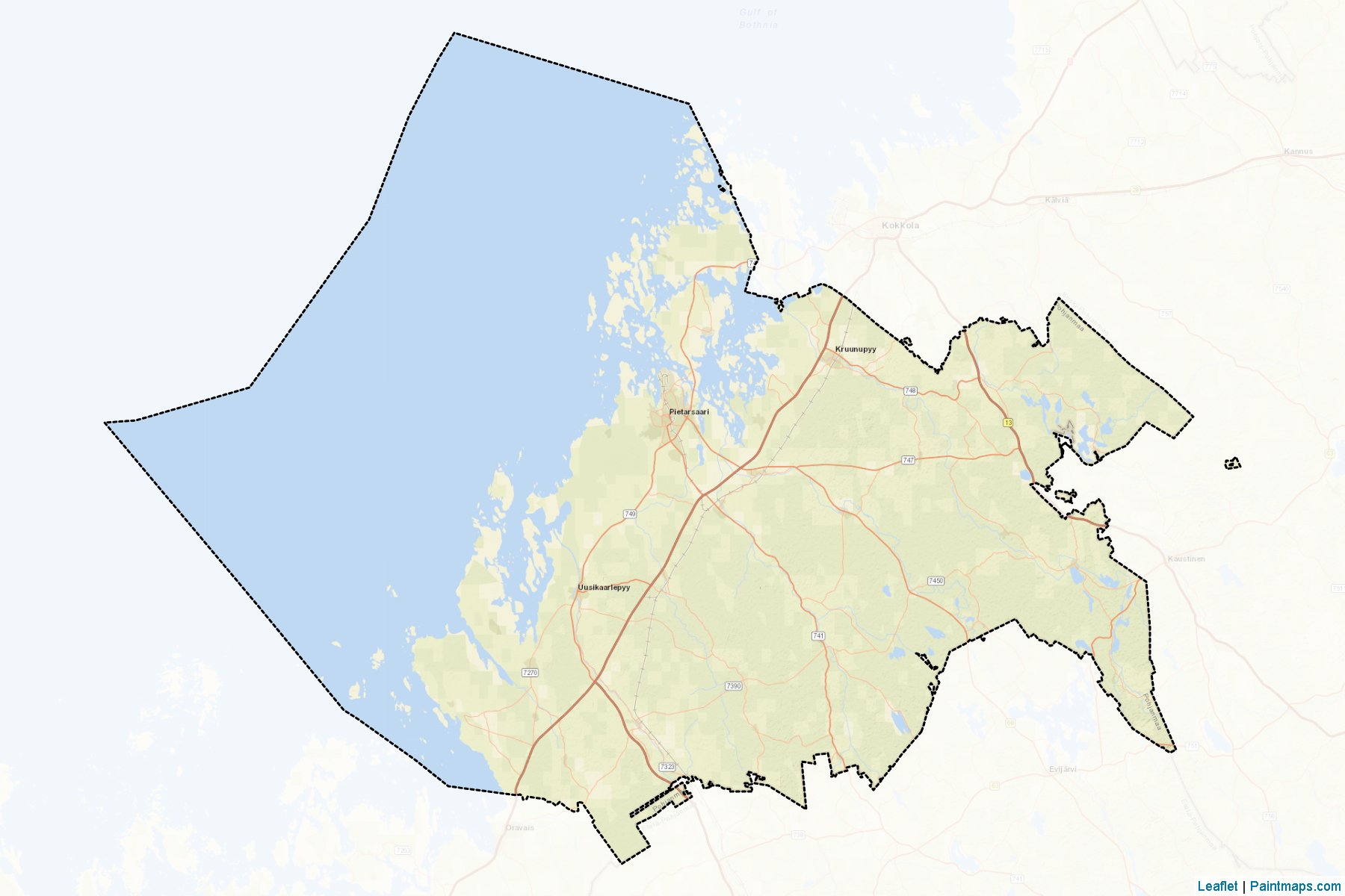 Jakobstadsregionen (Ostrobothnia) Map Cropping Samples-2