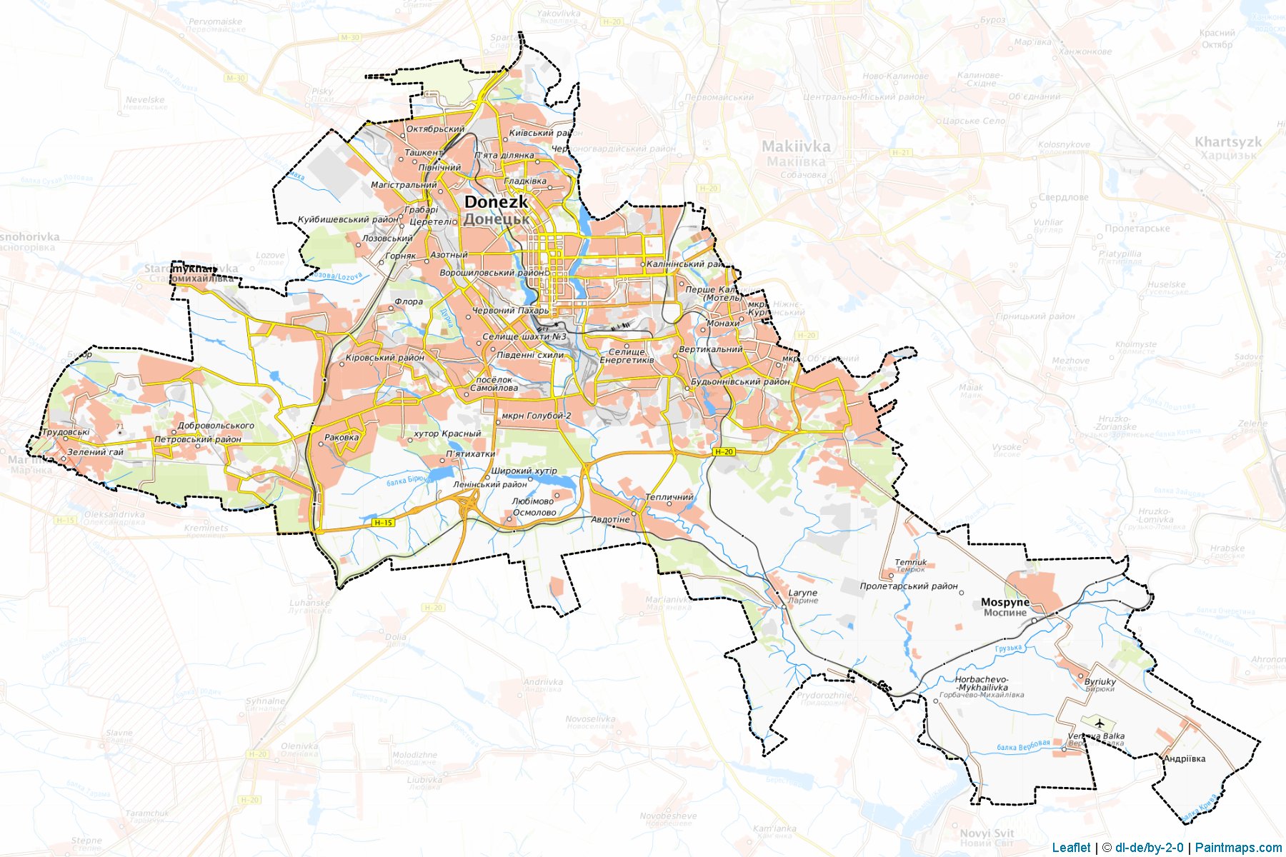 Donetsk (Donetsk) Map Cropping Samples-1