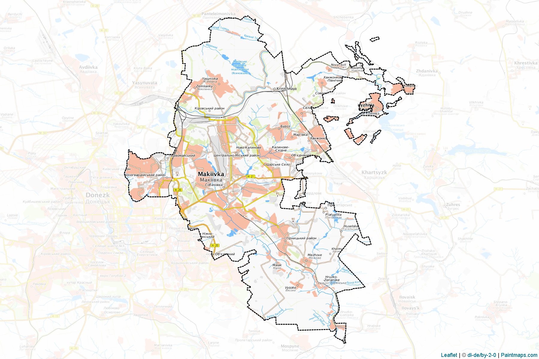 Makiivska (Donetsk Oblastı) Haritası Örnekleri-1