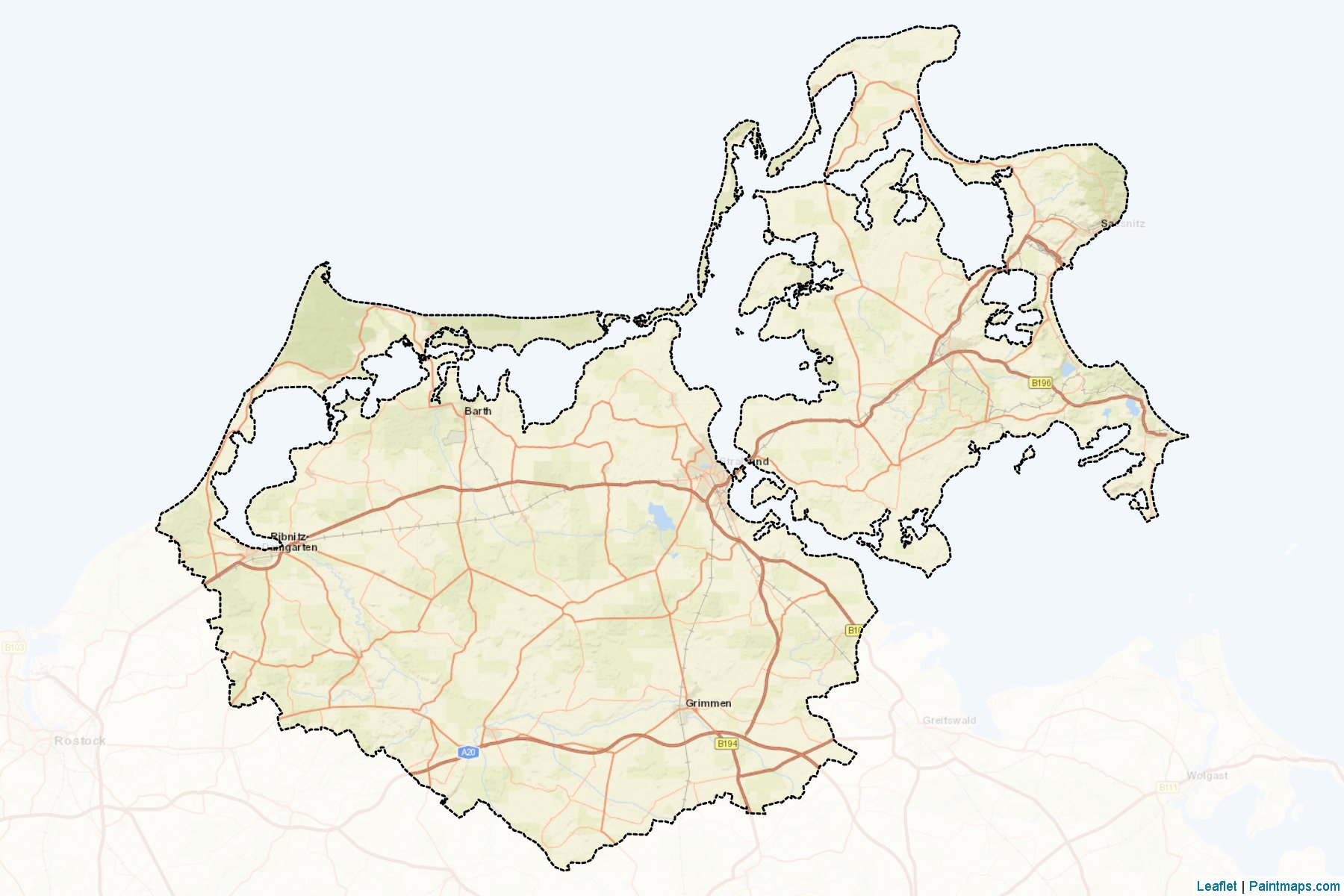 Vorpommern-Rugen (Mecklenburg-Vorpommern) Map Cropping Samples-2