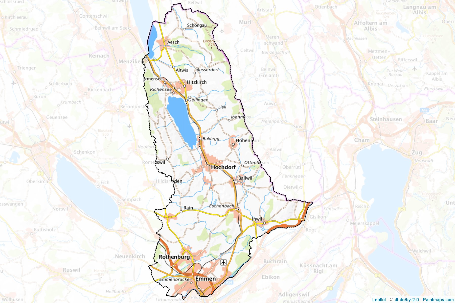 Hochdorf (Lucerne) Map Cropping Samples-1