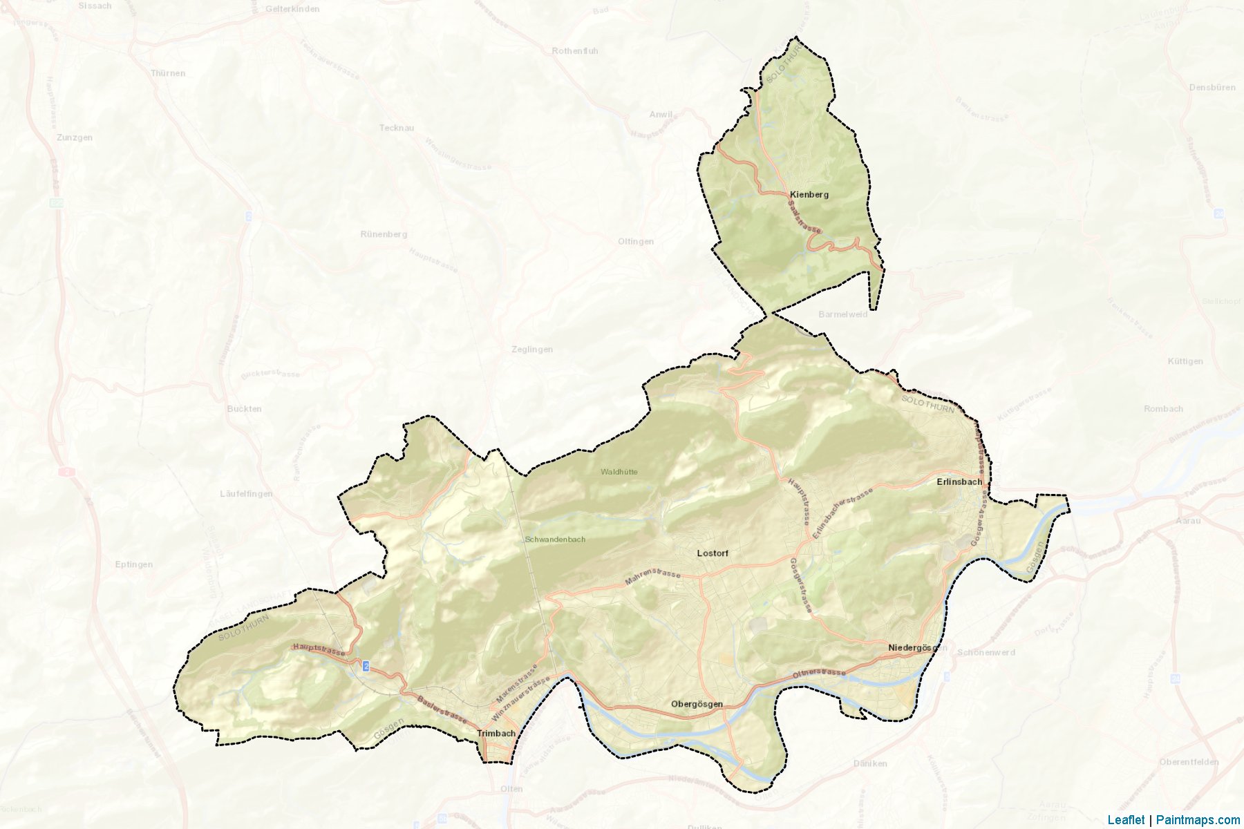 Gosgen (Solothurn) Map Cropping Samples-2