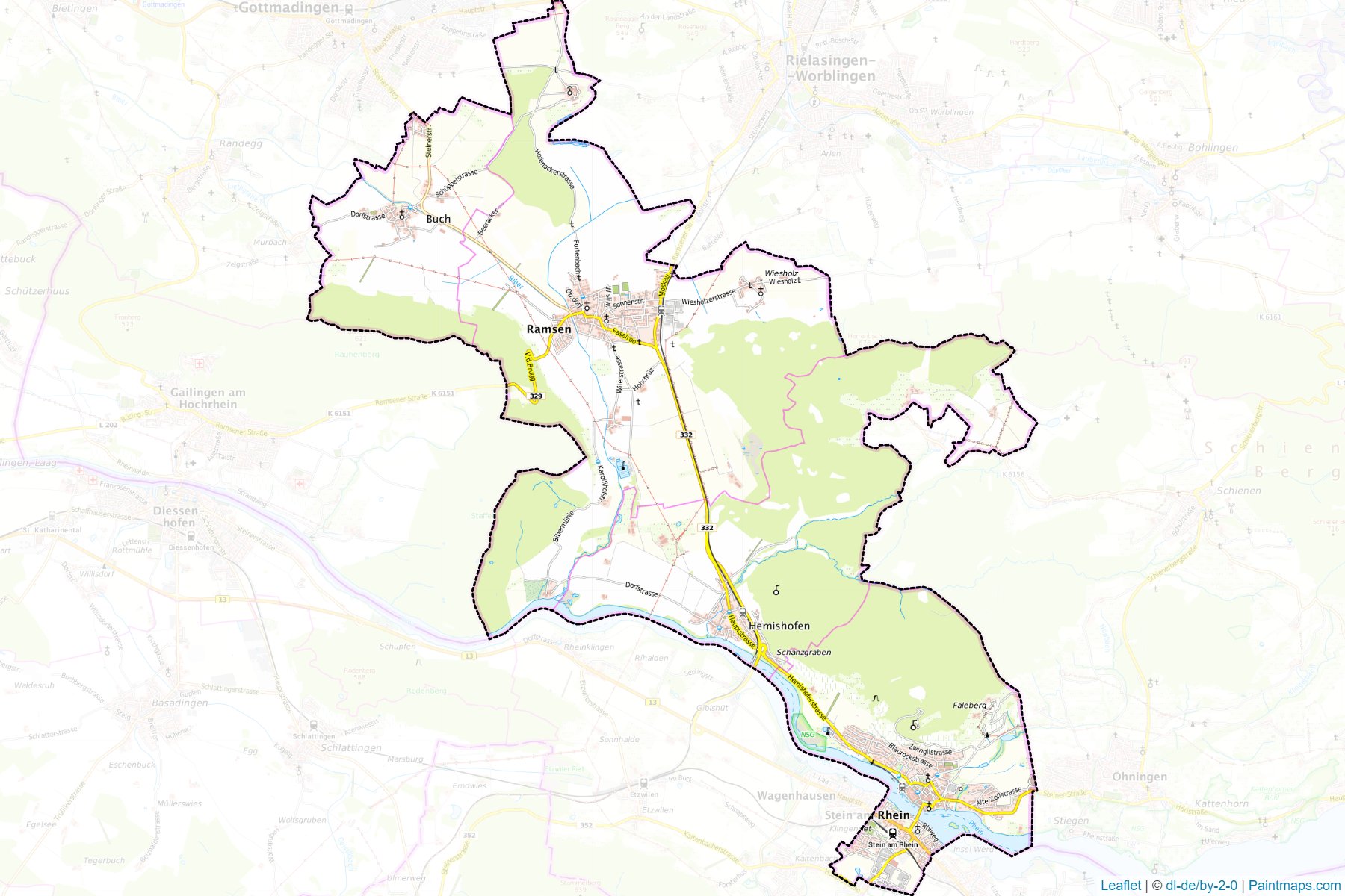 Stein (Schaffhausen) Map Cropping Samples-1