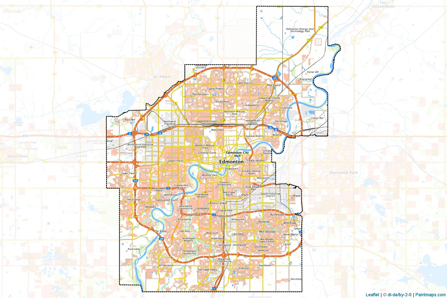 Edmonton (Alberta) Map Cropping Samples-1