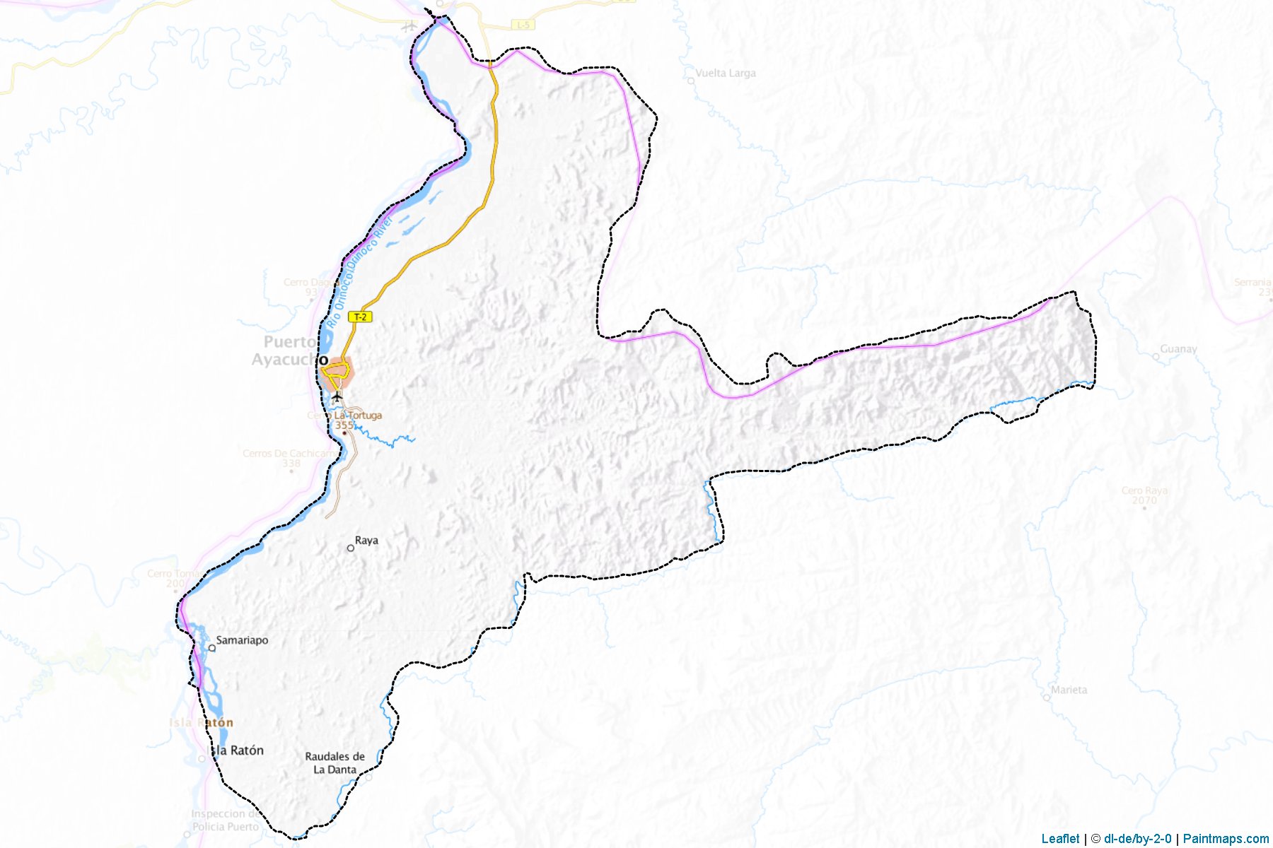 Muestras de recorte de mapas Atures (Amazonas)-1