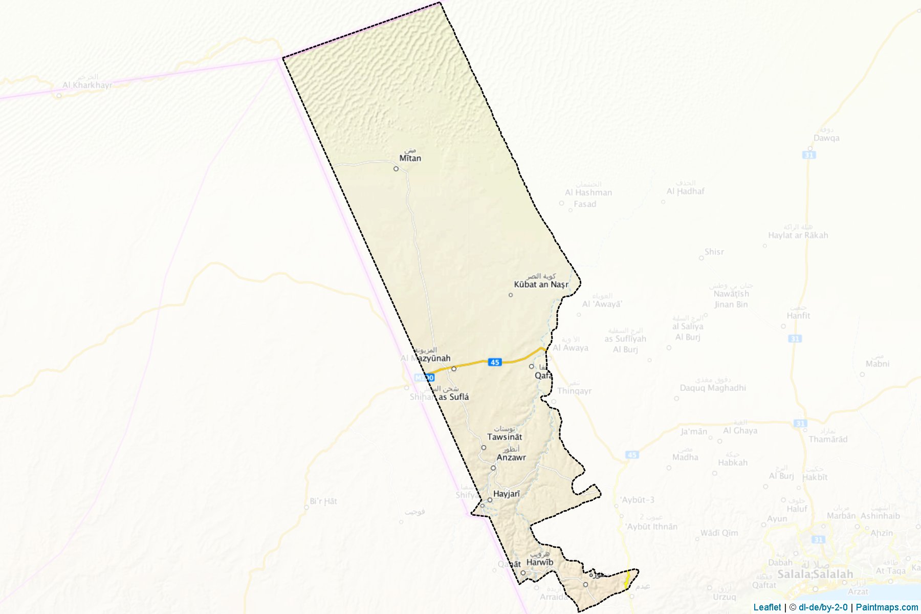 Al-Mazyona (Zufar) Map Cropping Samples-1