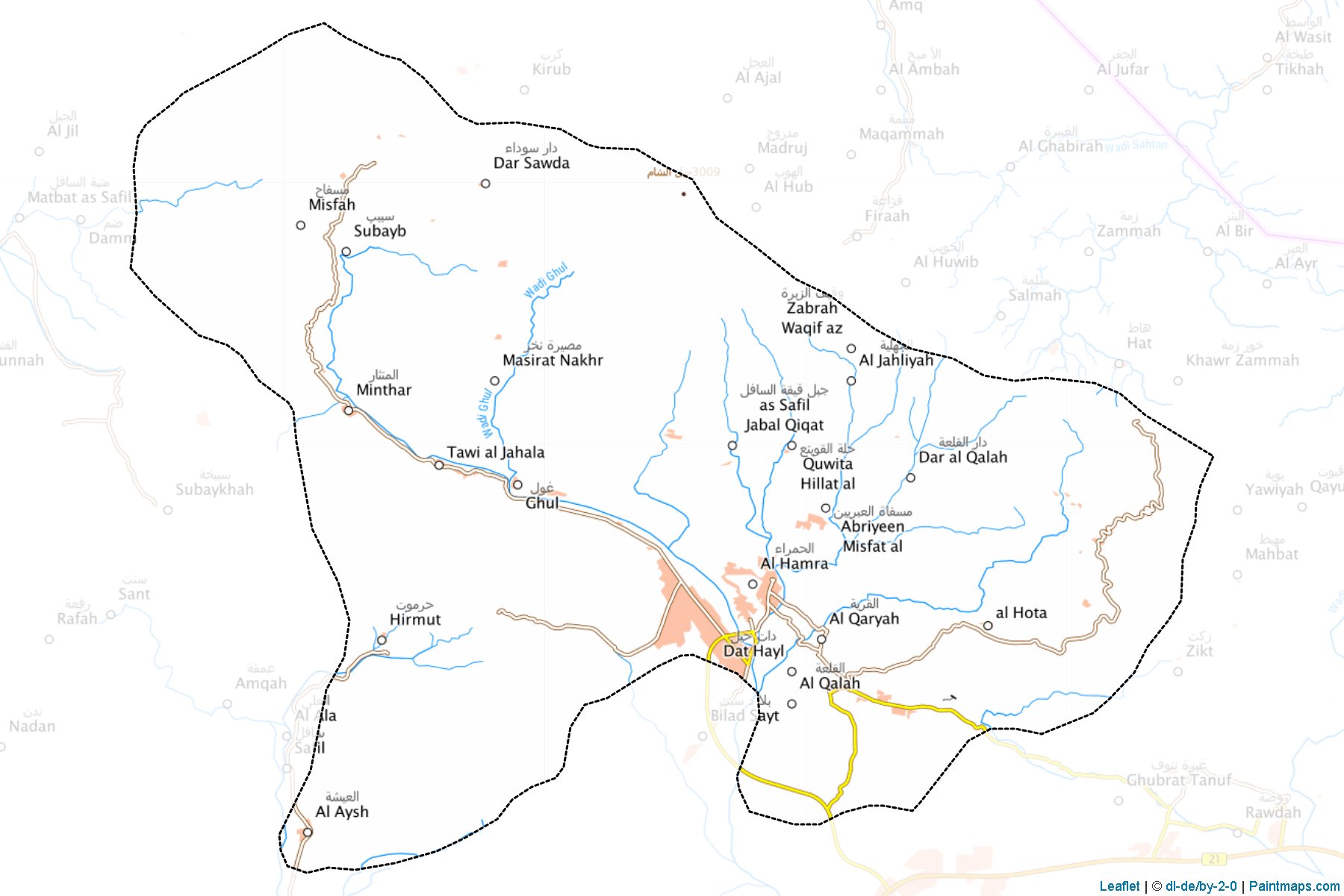 Al-Hamra (Ed Dahiliye Bölgesi) Haritası Örnekleri-1