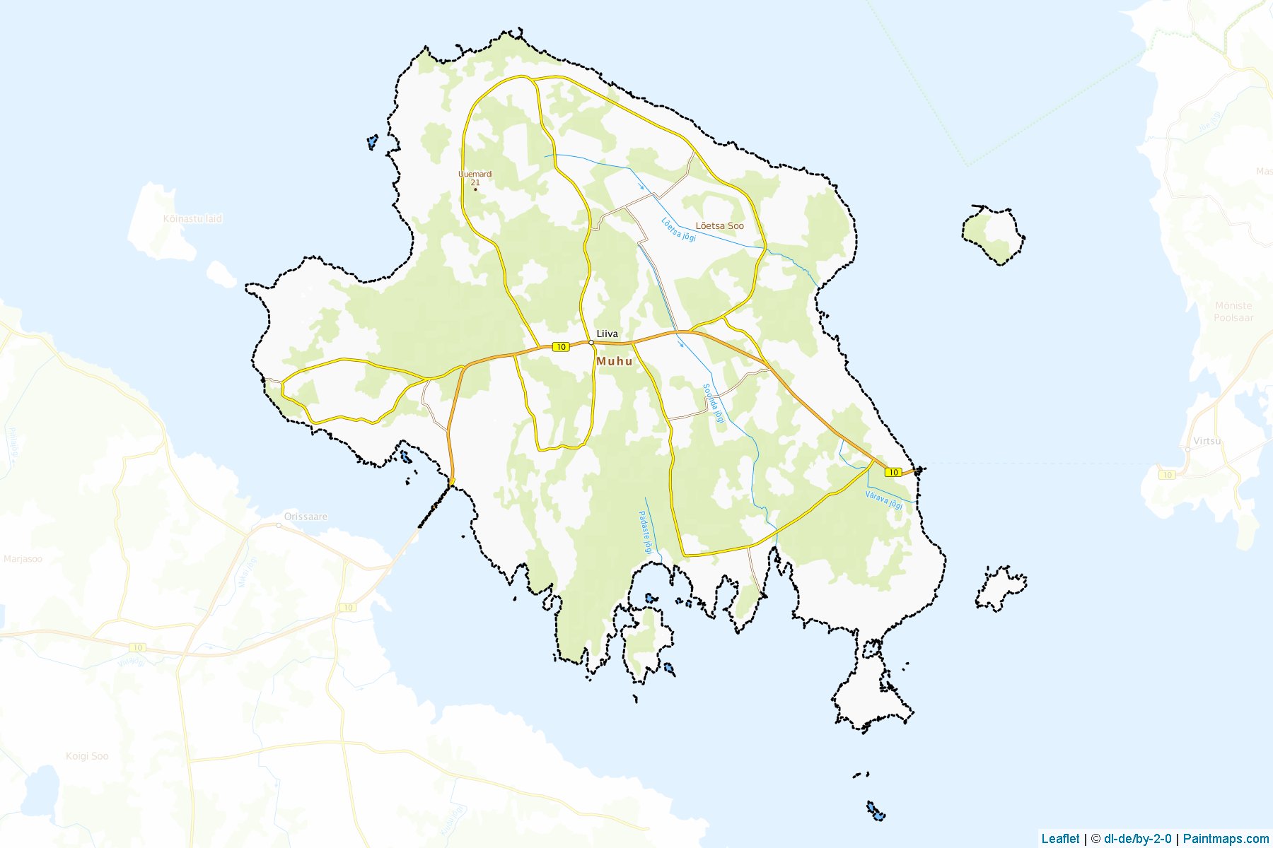 Muhu (Saare) Map Cropping Samples-1