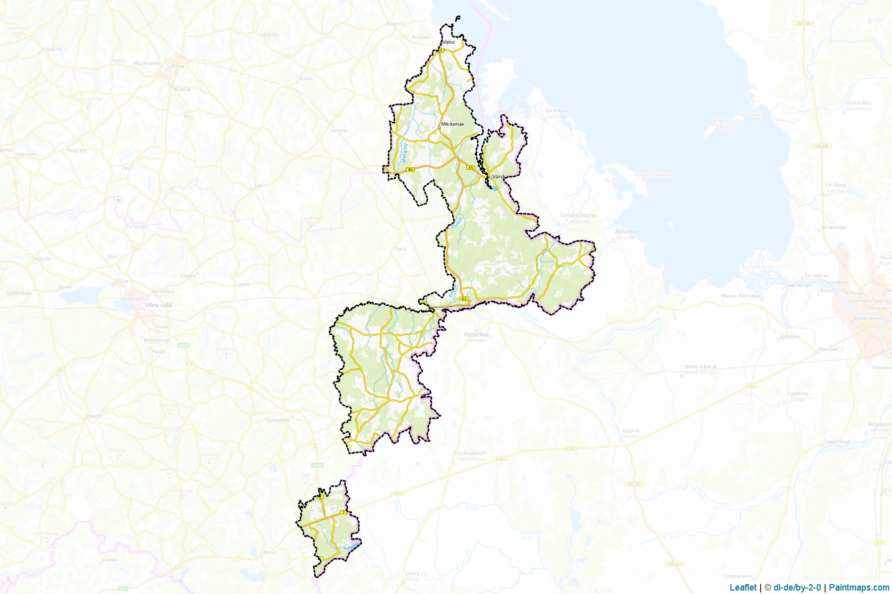 Muestras de recorte de mapas Setomaa (Põlva)-1