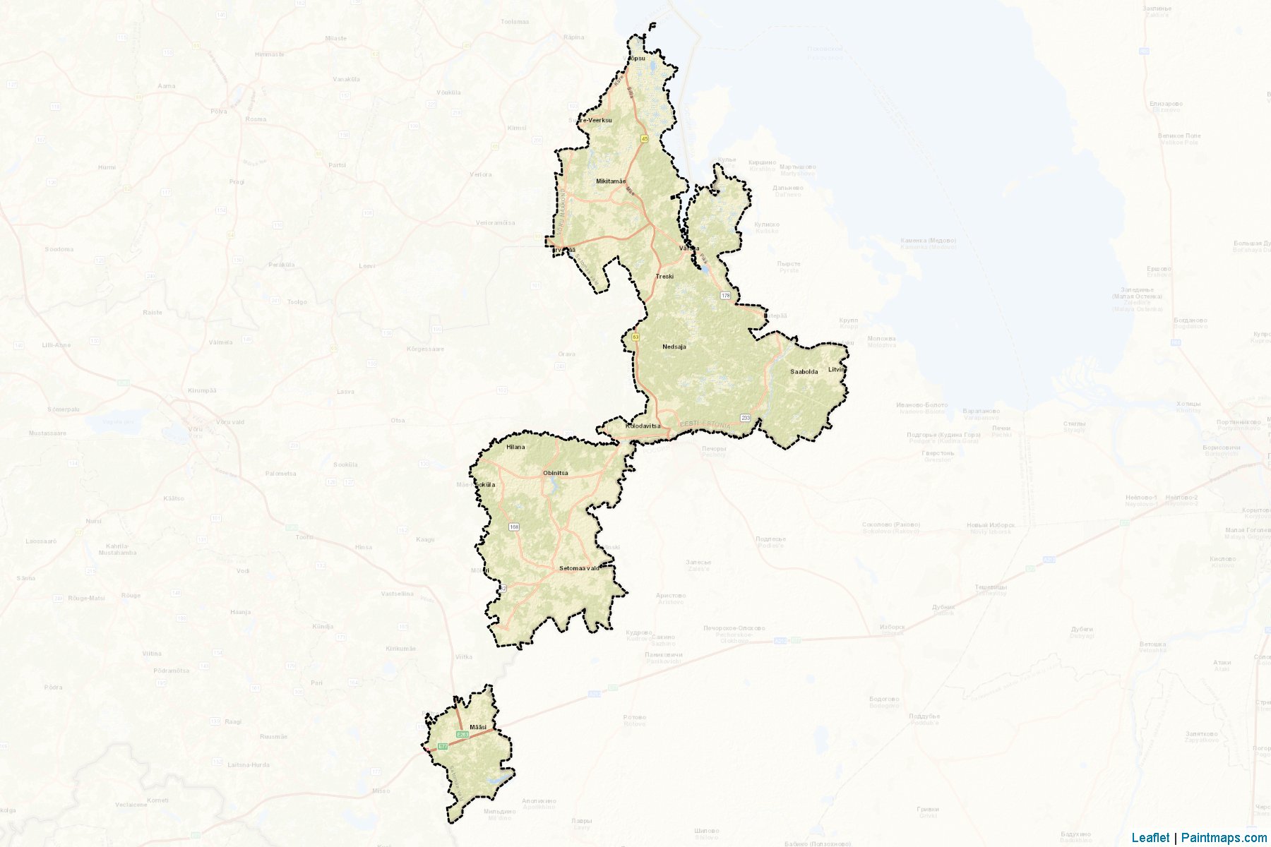 Muestras de recorte de mapas Setomaa (Põlva)-2