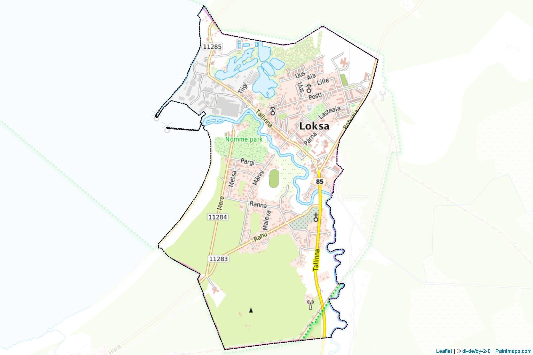 Muestras de recorte de mapas Loksa (Harju)-1