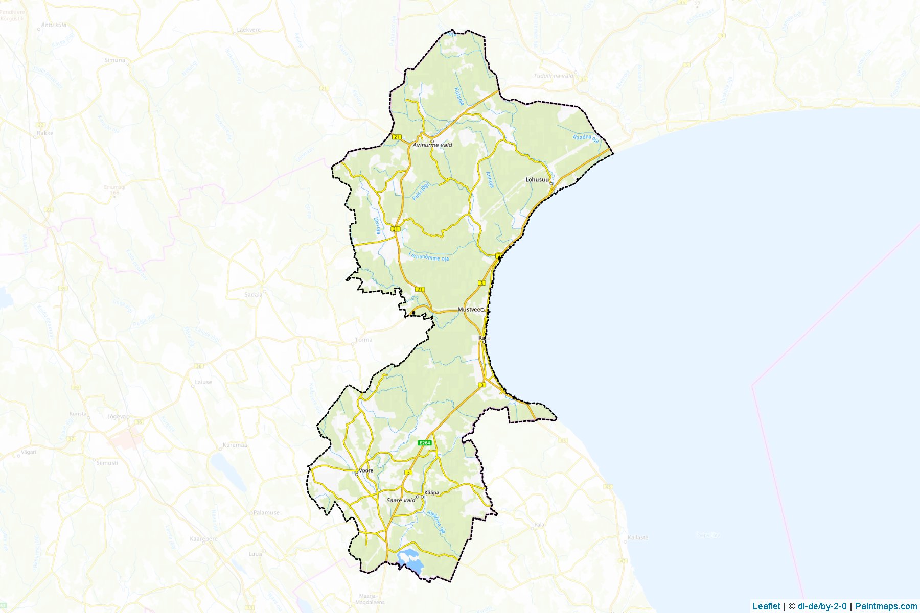 Muestras de recorte de mapas Mustvee (Ida-Viru)-1