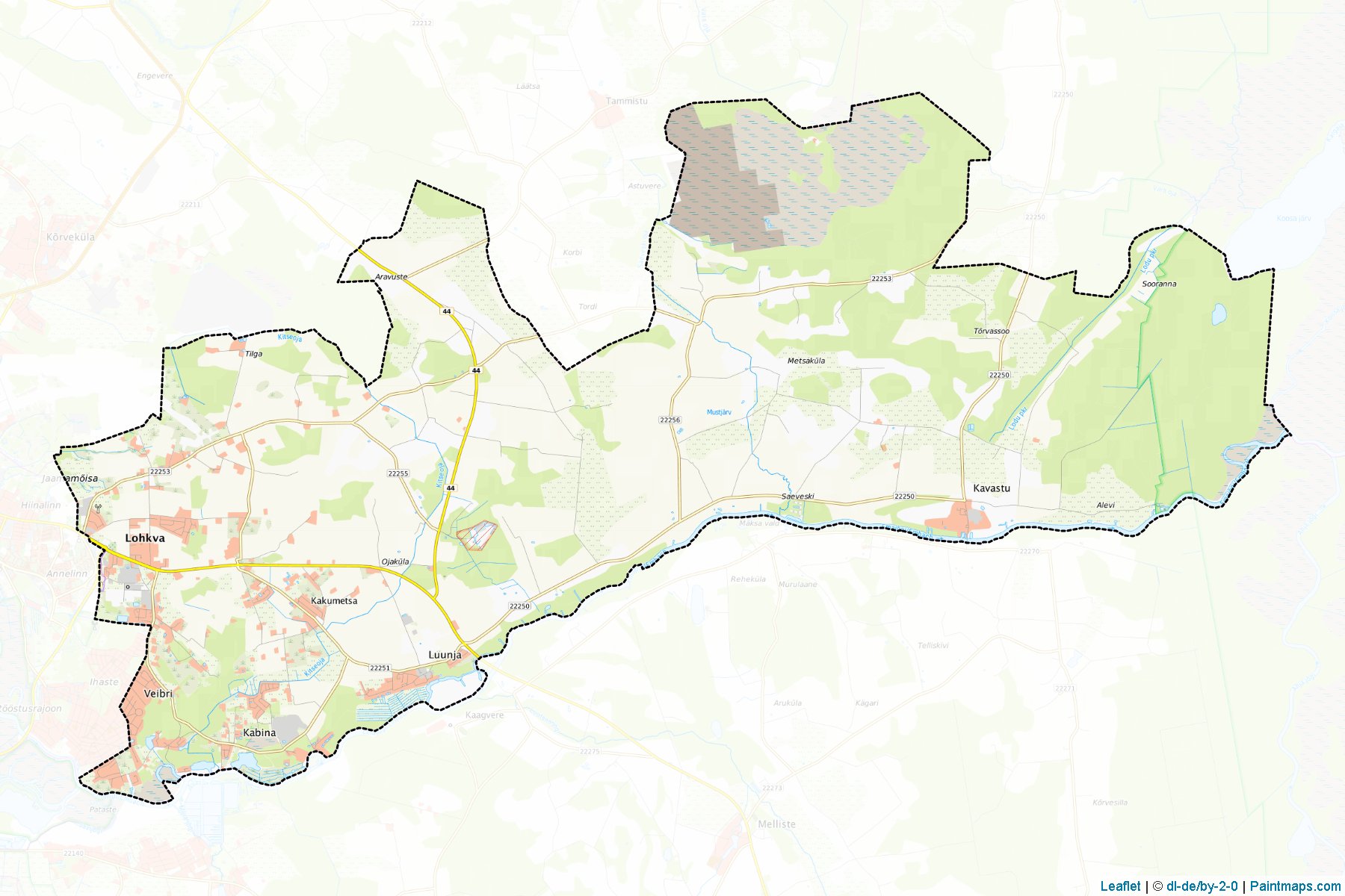 Muestras de recorte de mapas Luunja (Tartu)-1