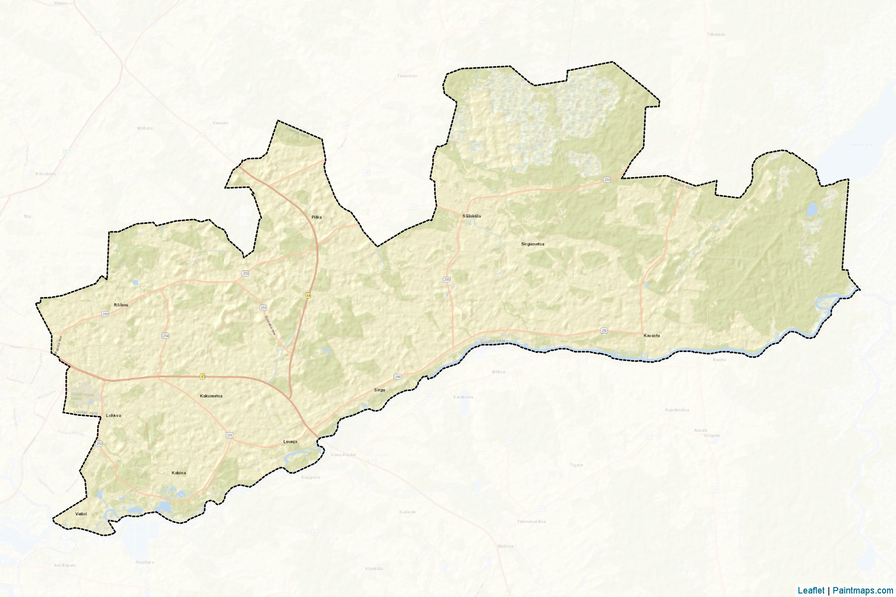 Muestras de recorte de mapas Luunja (Tartu)-2