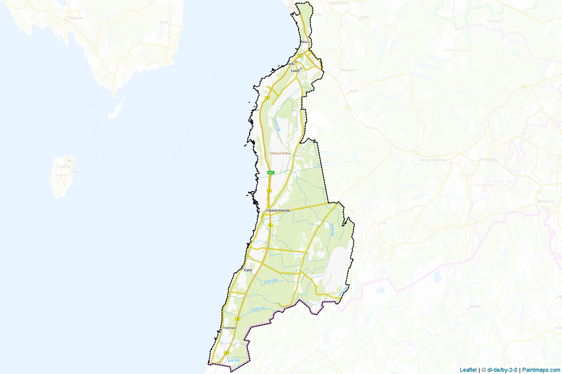 Muestras de recorte de mapas Häädemeeste (Pärnu)-1