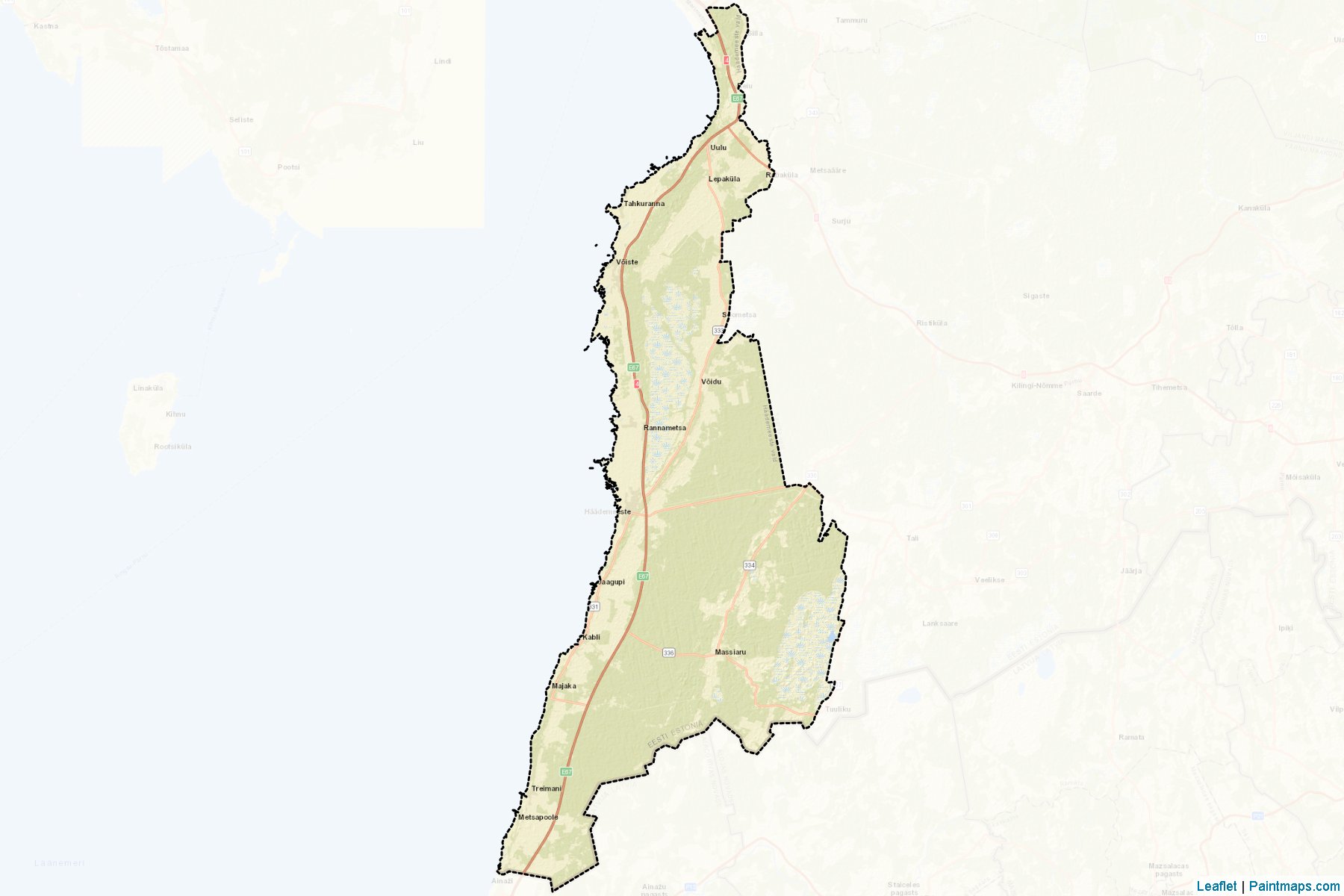 Muestras de recorte de mapas Häädemeeste (Pärnu)-2