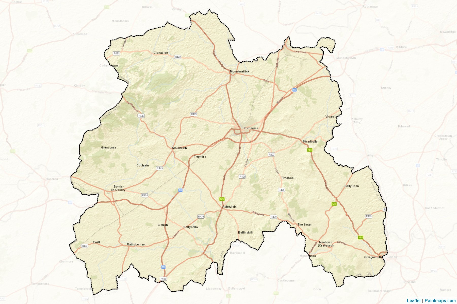 Laois (Laois) Map Cropping Samples-2