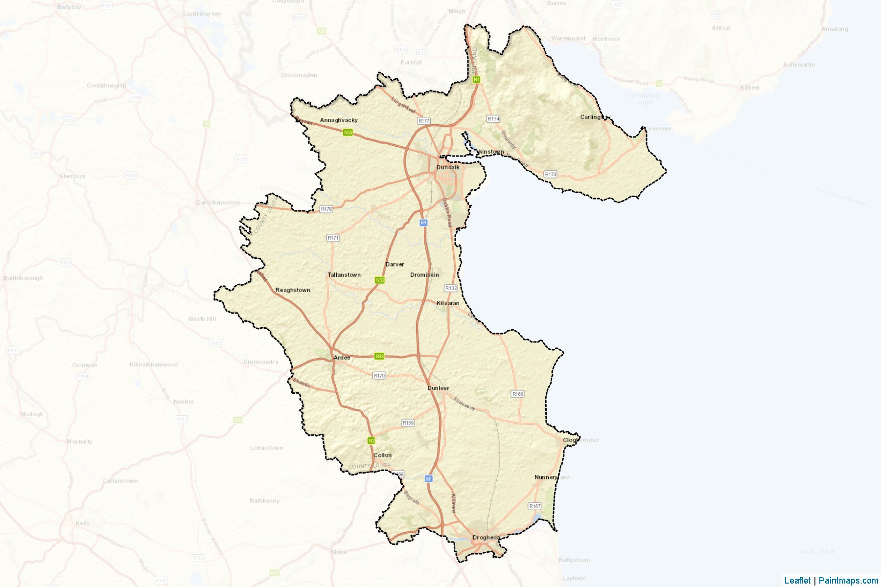 Louth (Louth) Map Cropping Samples-2