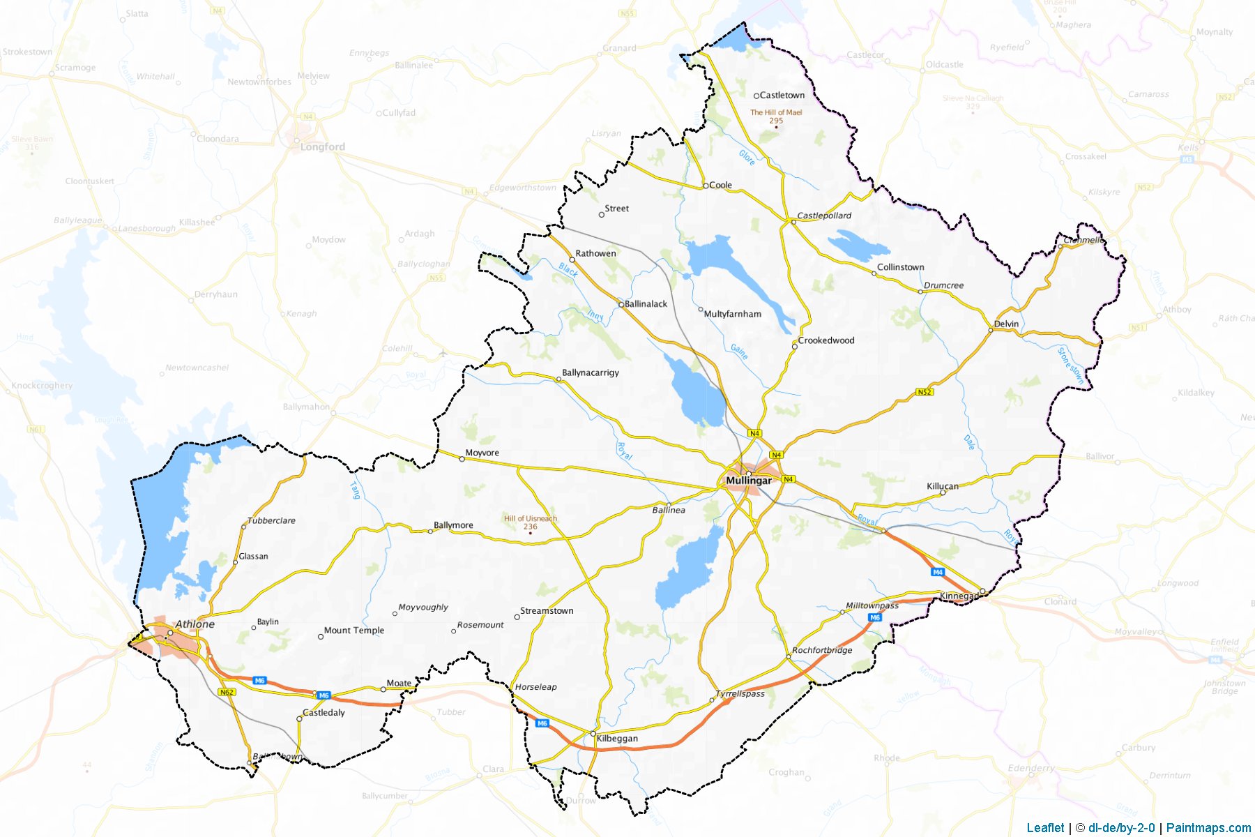 Westmeath (Westmeath) Map Cropping Samples-1