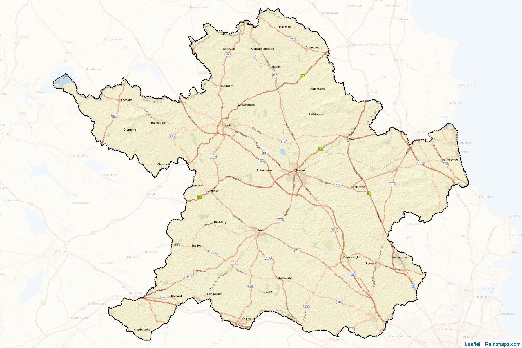 Meath (Meath) Map Cropping Samples-2