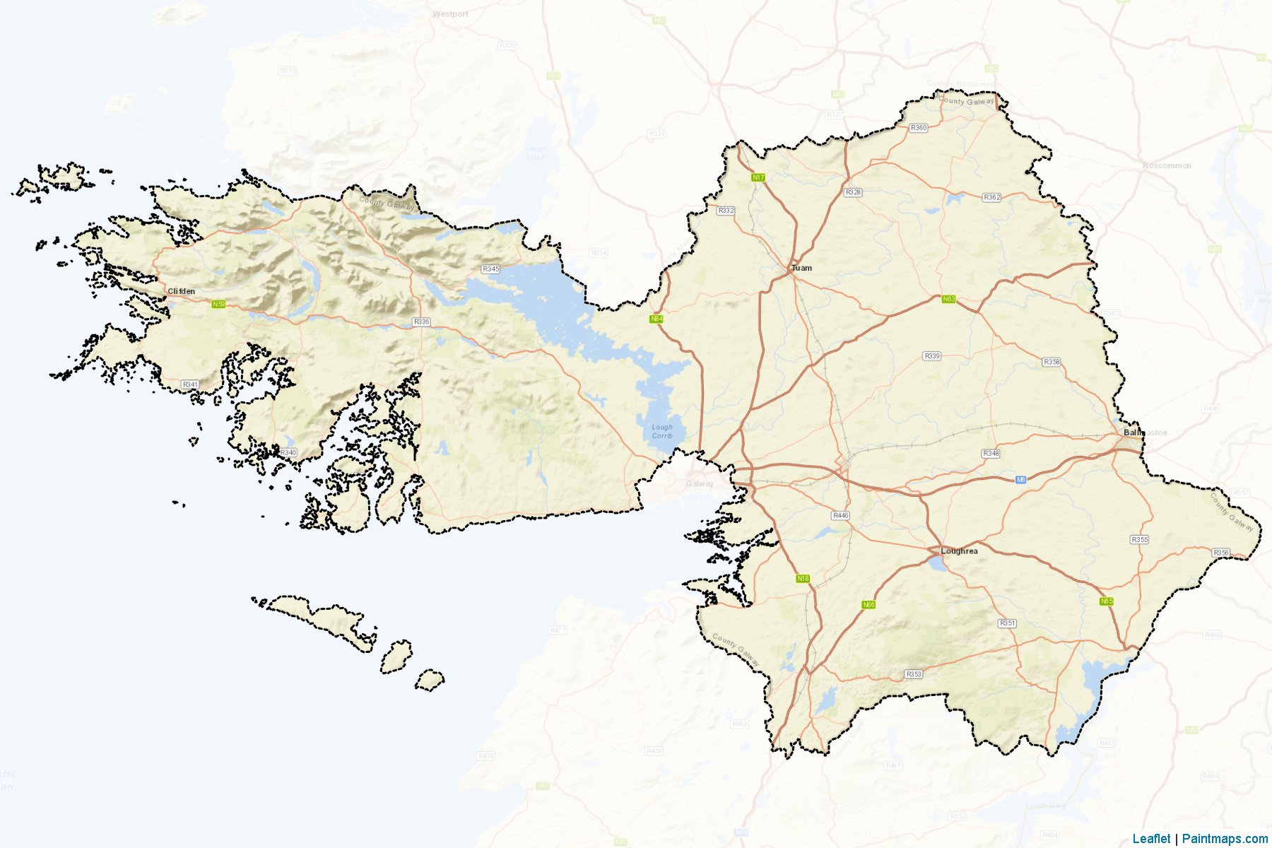 Muestras de recorte de mapas Galway (Galway)-2