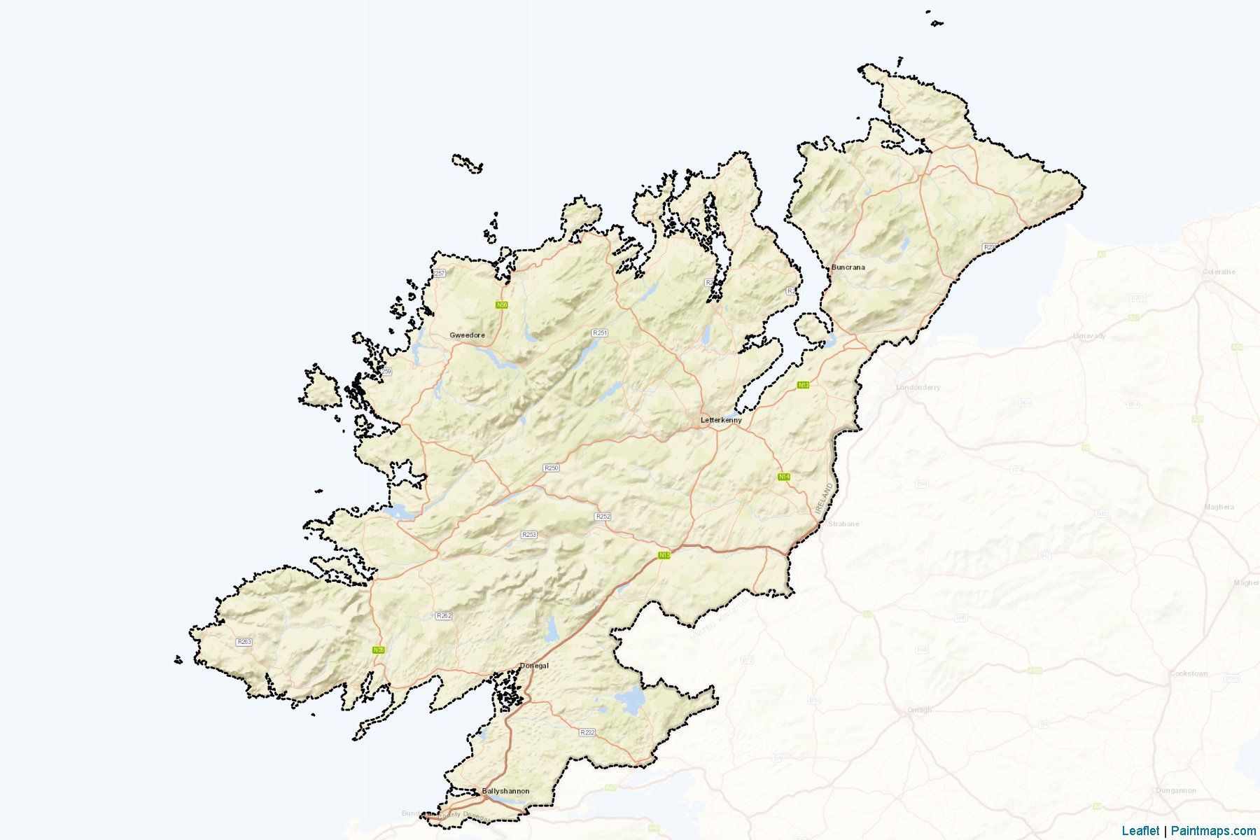 Donegal (Donegal) Map Cropping Samples-2