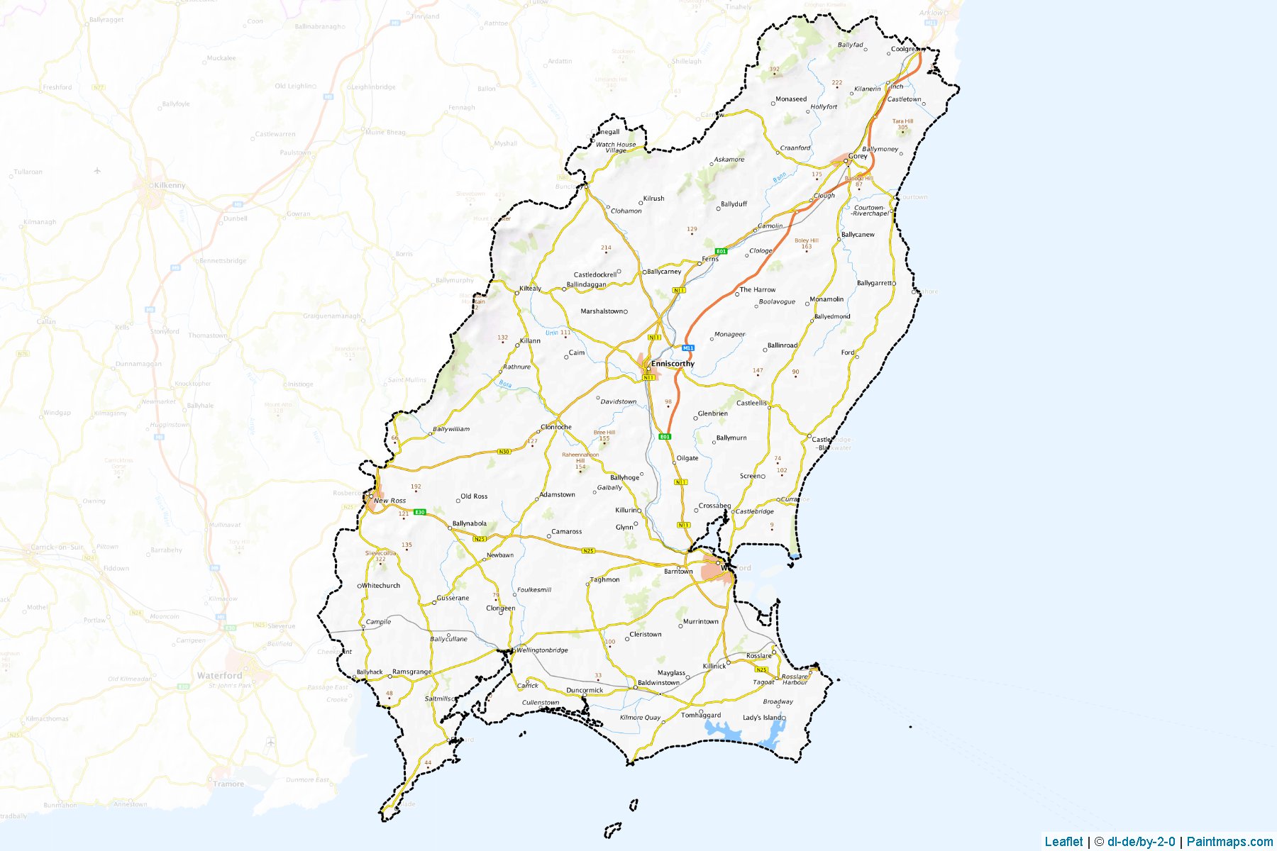 Wexford (Wexford) Map Cropping Samples-1