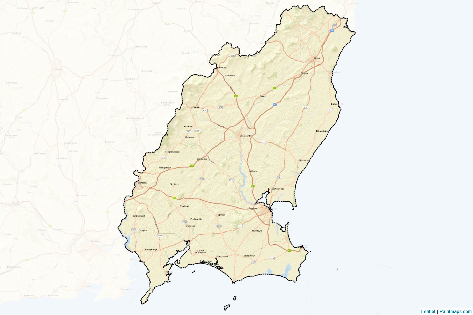 Wexford (Wexford) Map Cropping Samples-2