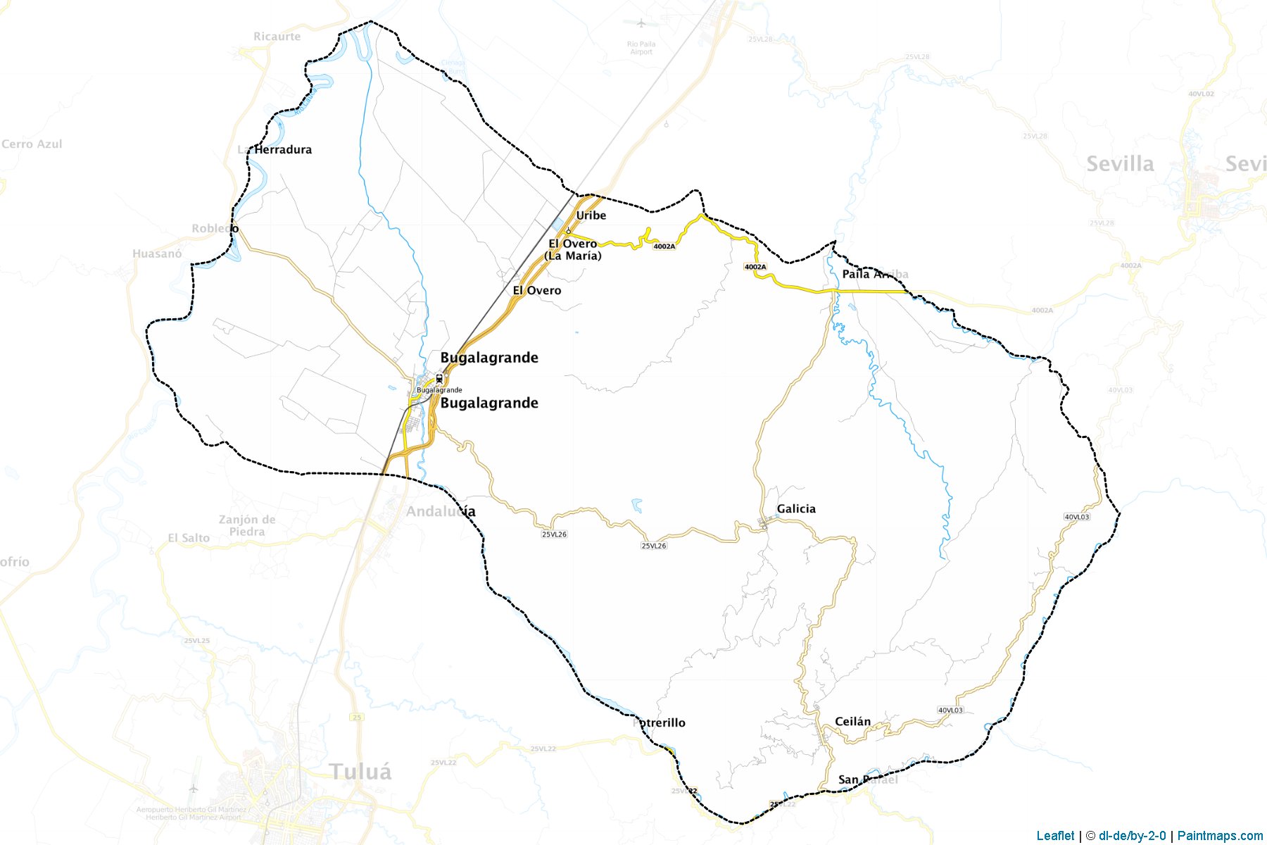 Bugalagrande (Valle del Cauca) Map Cropping Samples-1