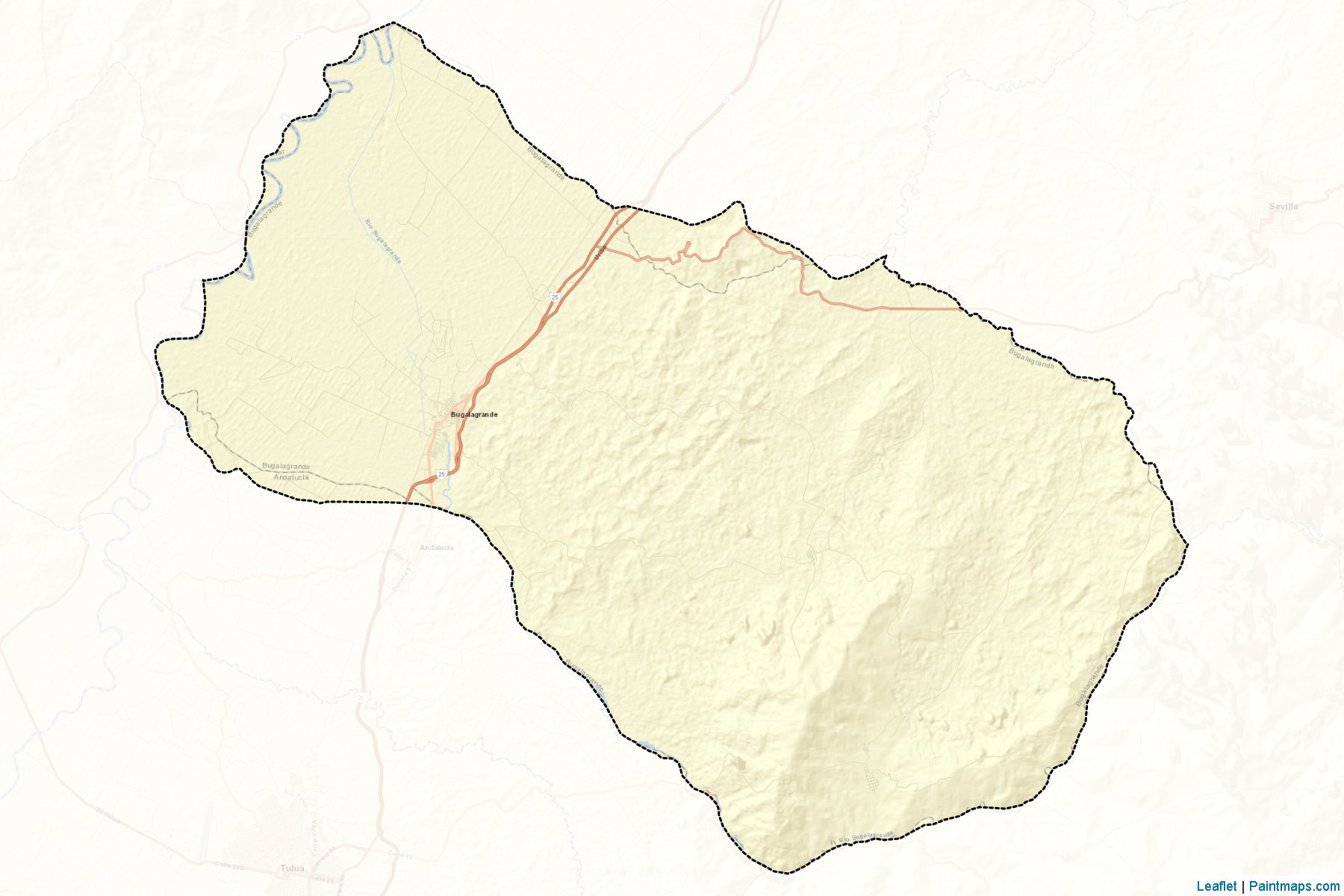 Bugalagrande (Valle del Cauca) Map Cropping Samples-2