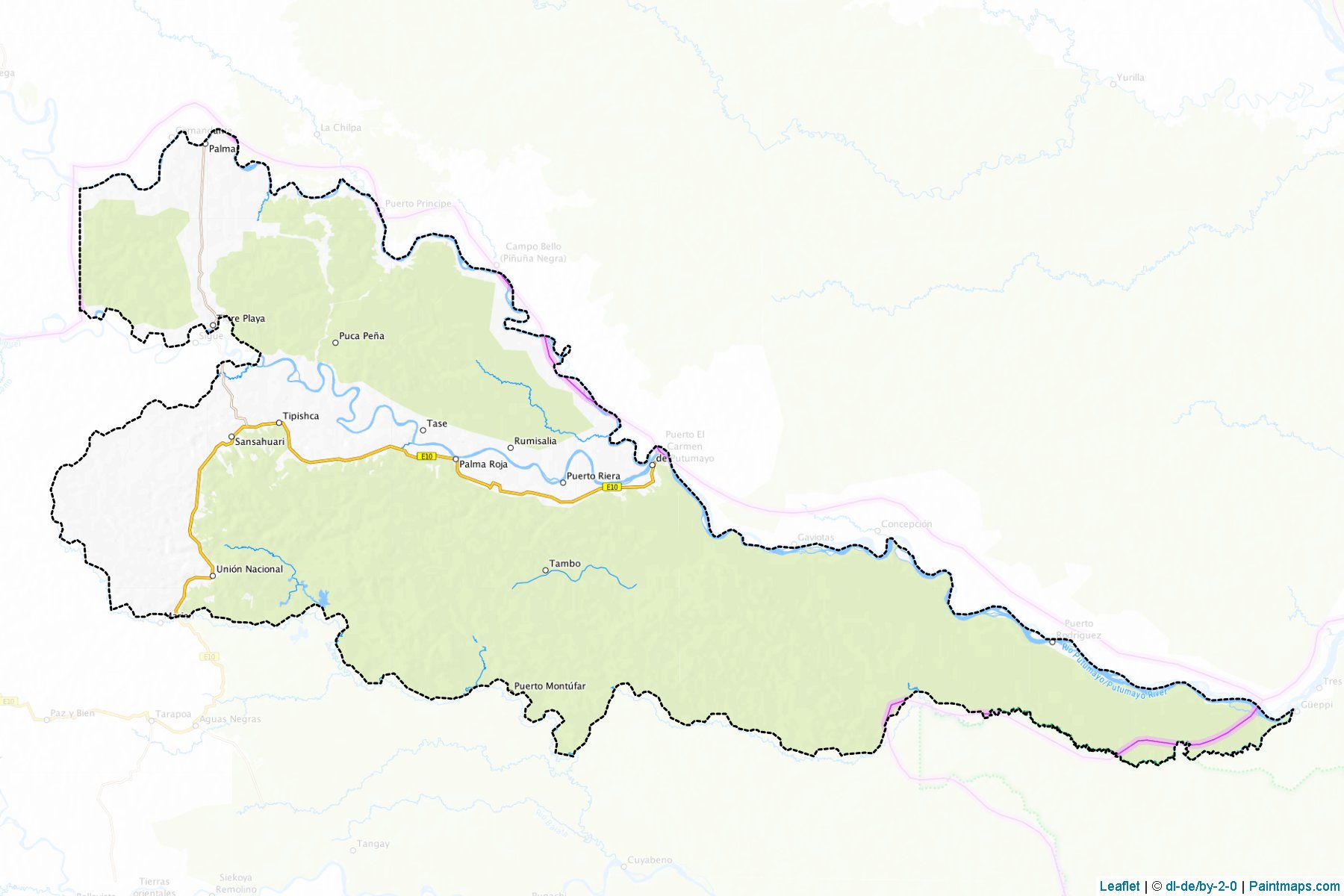 Muestras de recorte de mapas Putumayo (Sucumbios)-1