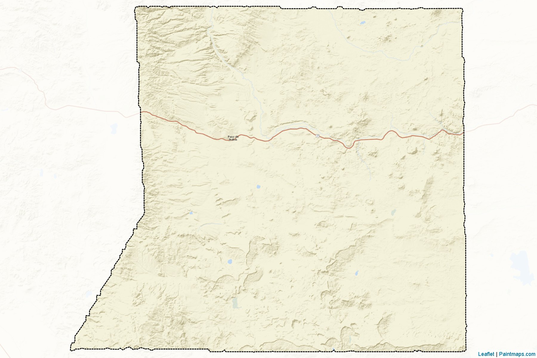 Muestras de recorte de mapas Paso De Indios (Chubut)-2