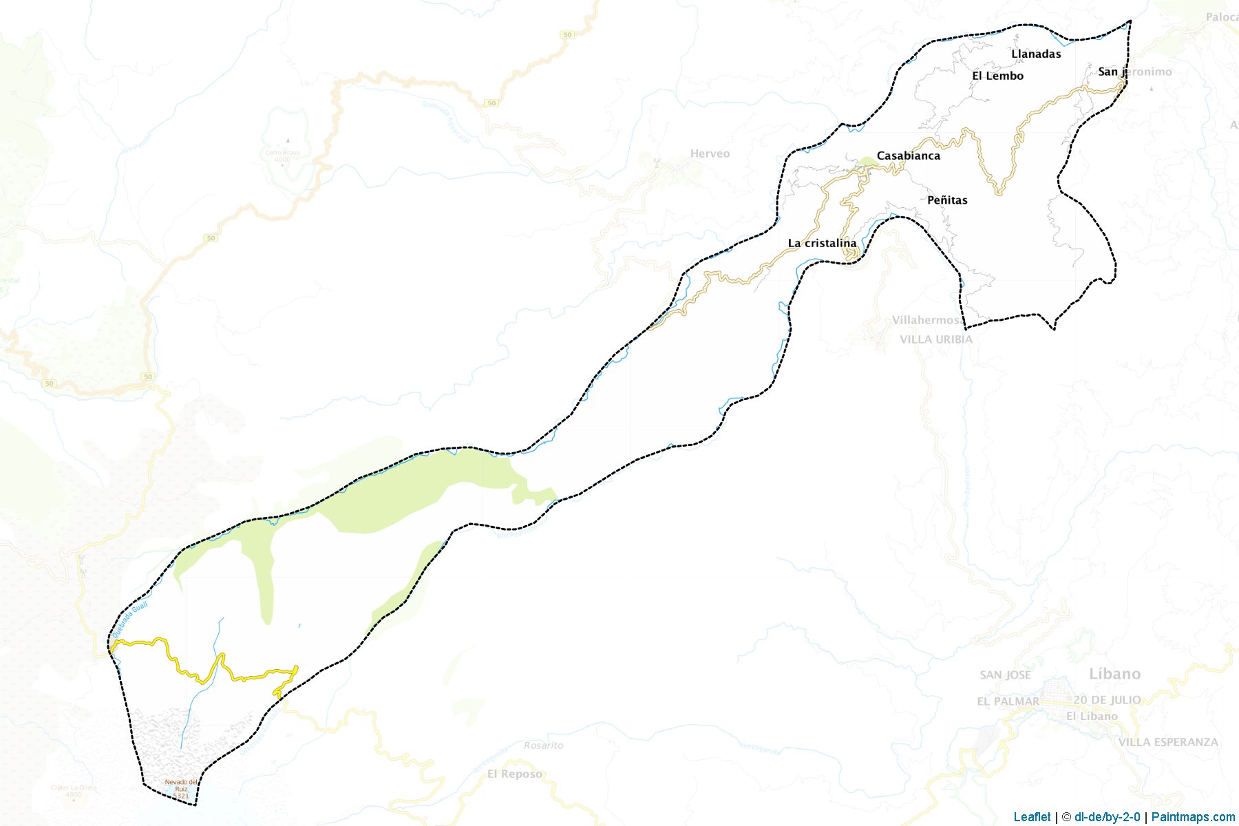 Muestras de recorte de mapas Casabianca (Tolima)-1